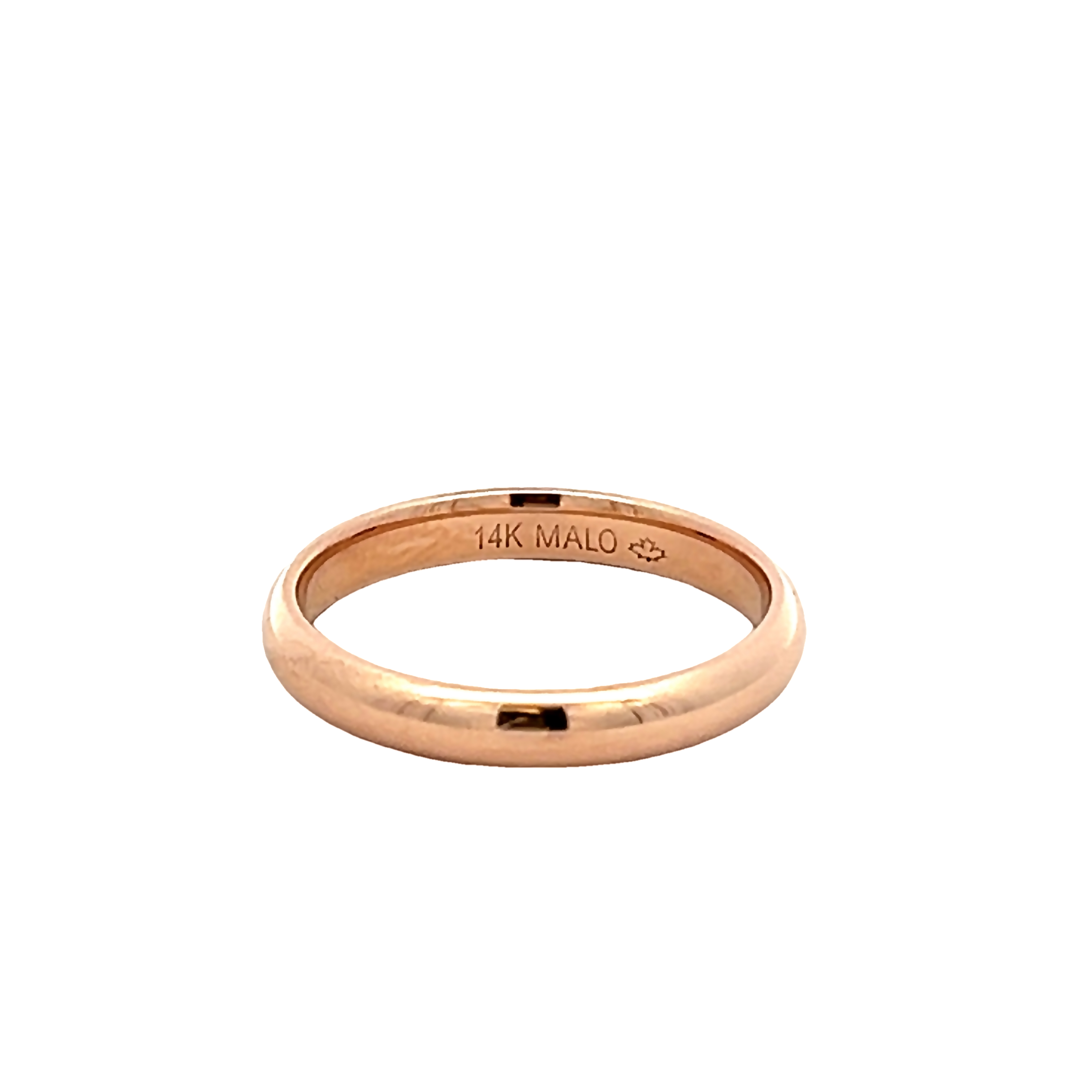 3mm 14k Rose Gold Wedding Band