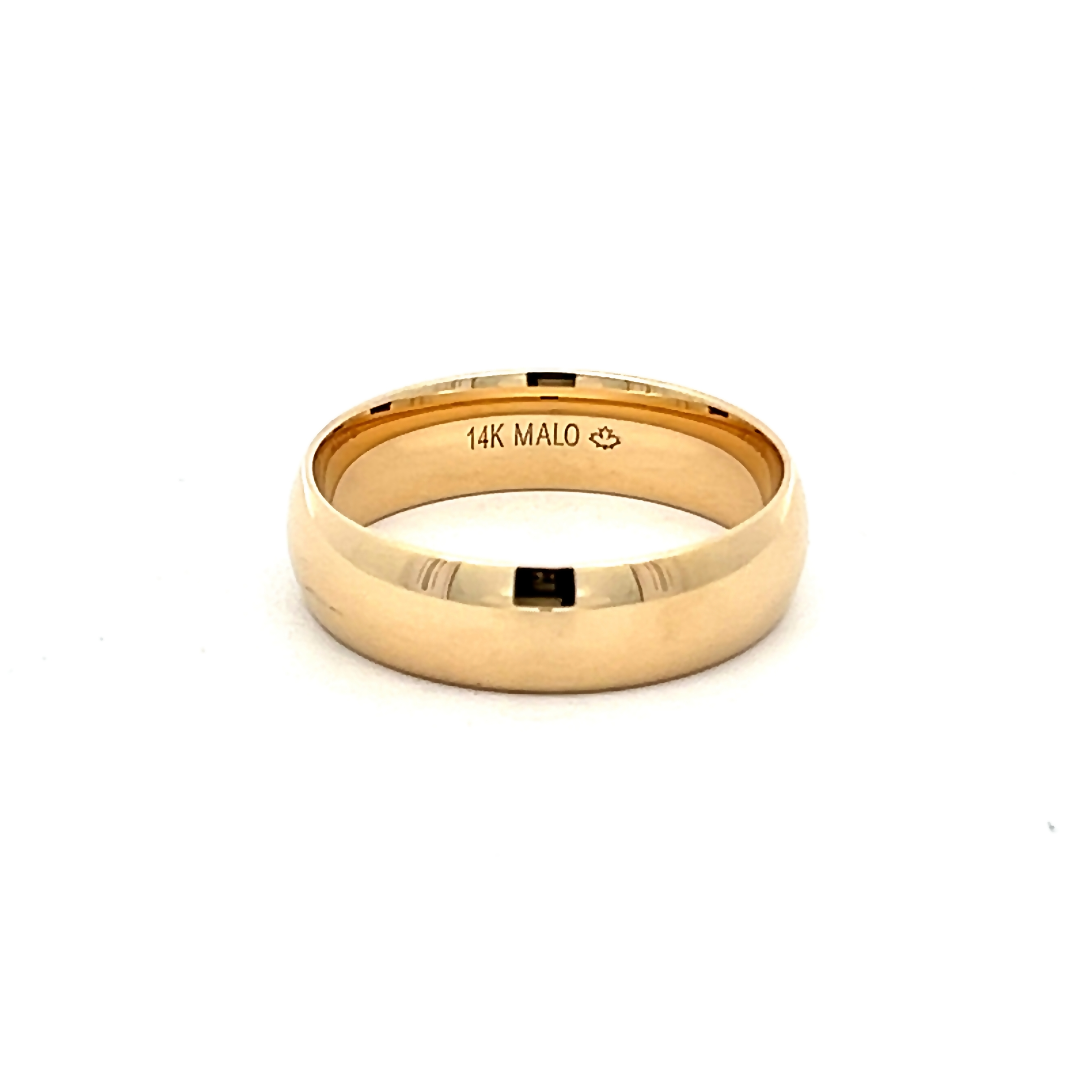 6mm 14k Yellow Gold Comfort Fit Wedding Band