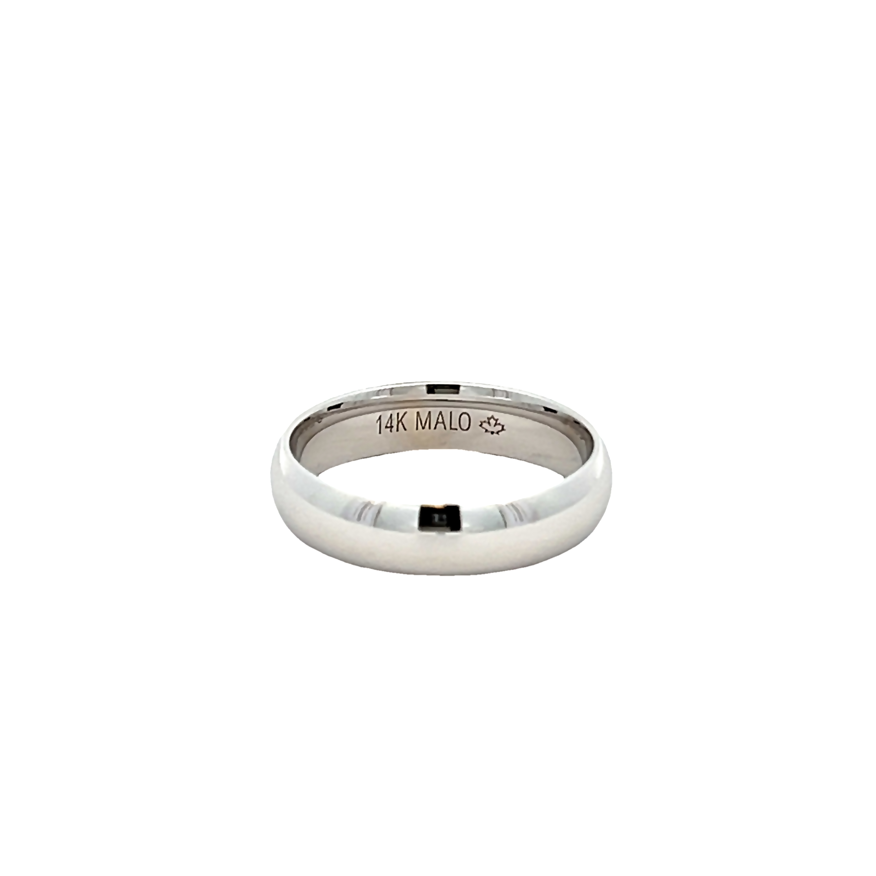 5mm 14k White Gold Wedding Band