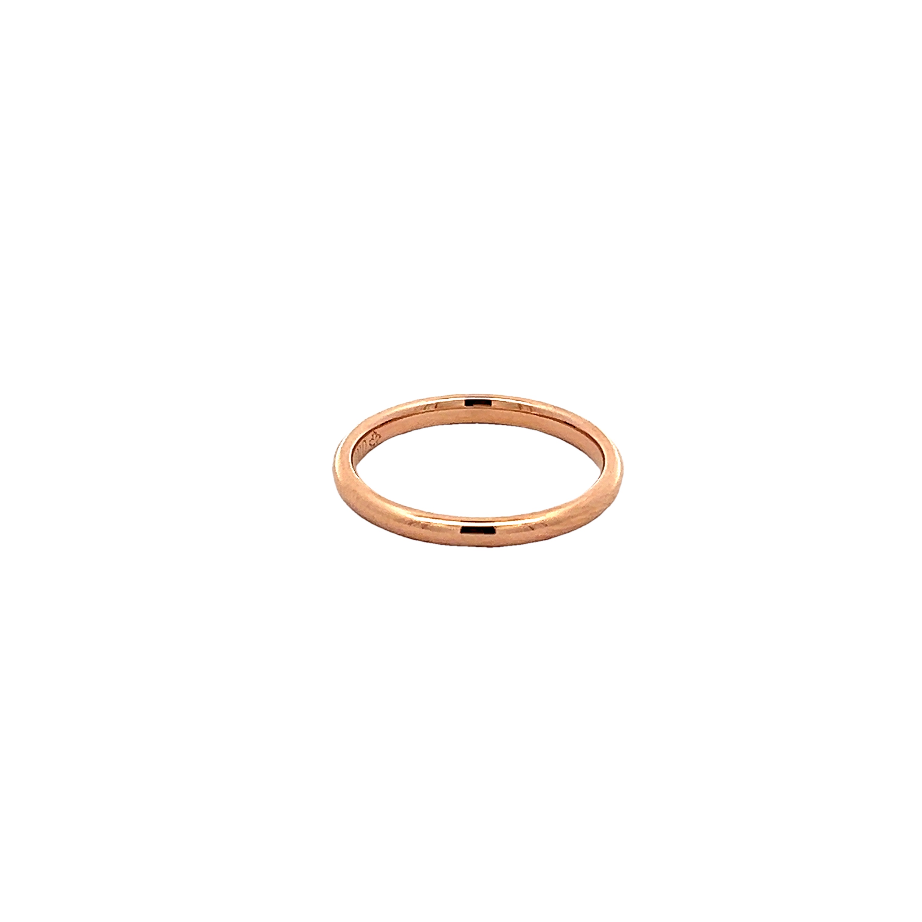 2mm 14k Rose Gold Wedding Band