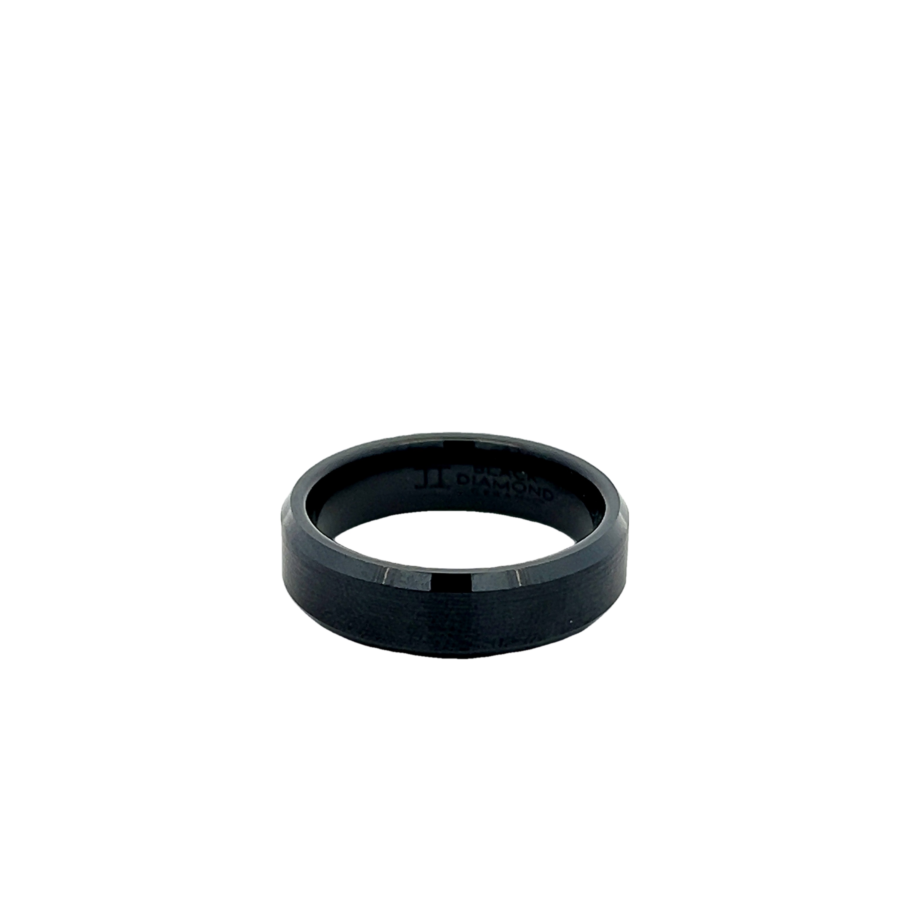 Satin Black Ceramic Wedding Band