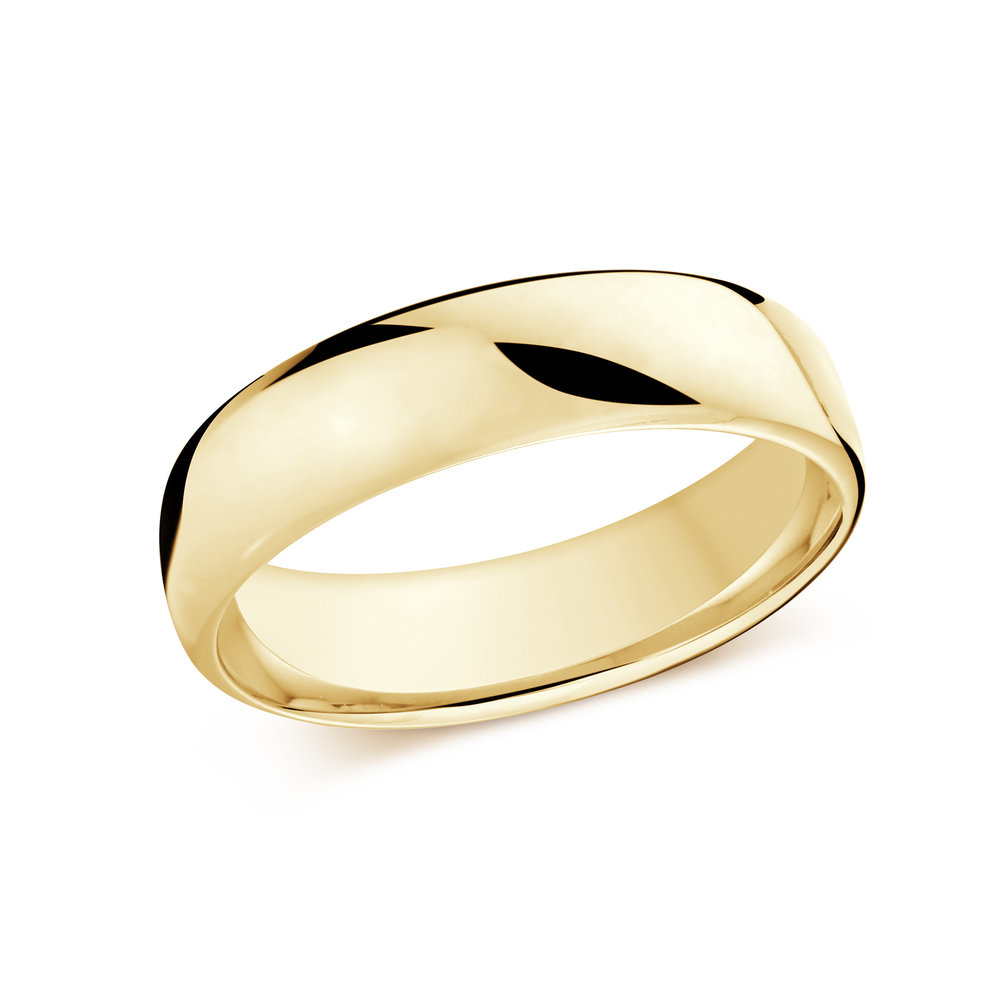 5.5mm 14k Yellow Gold Wedding Band