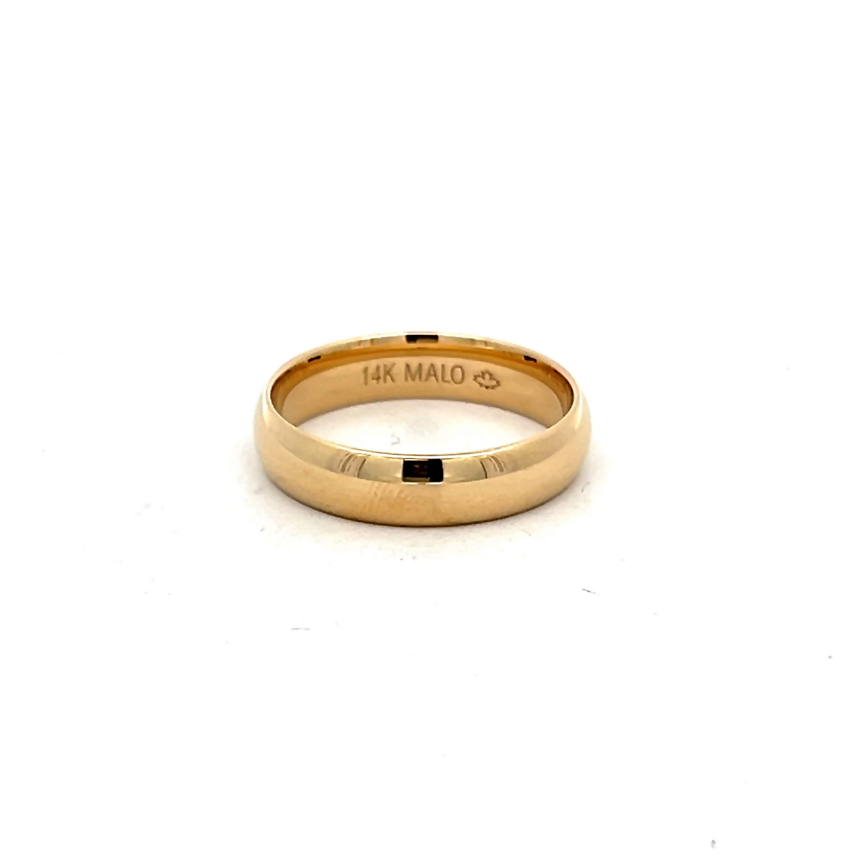 5mm 14k Yellow Gold Comfort Fit Wedding Band