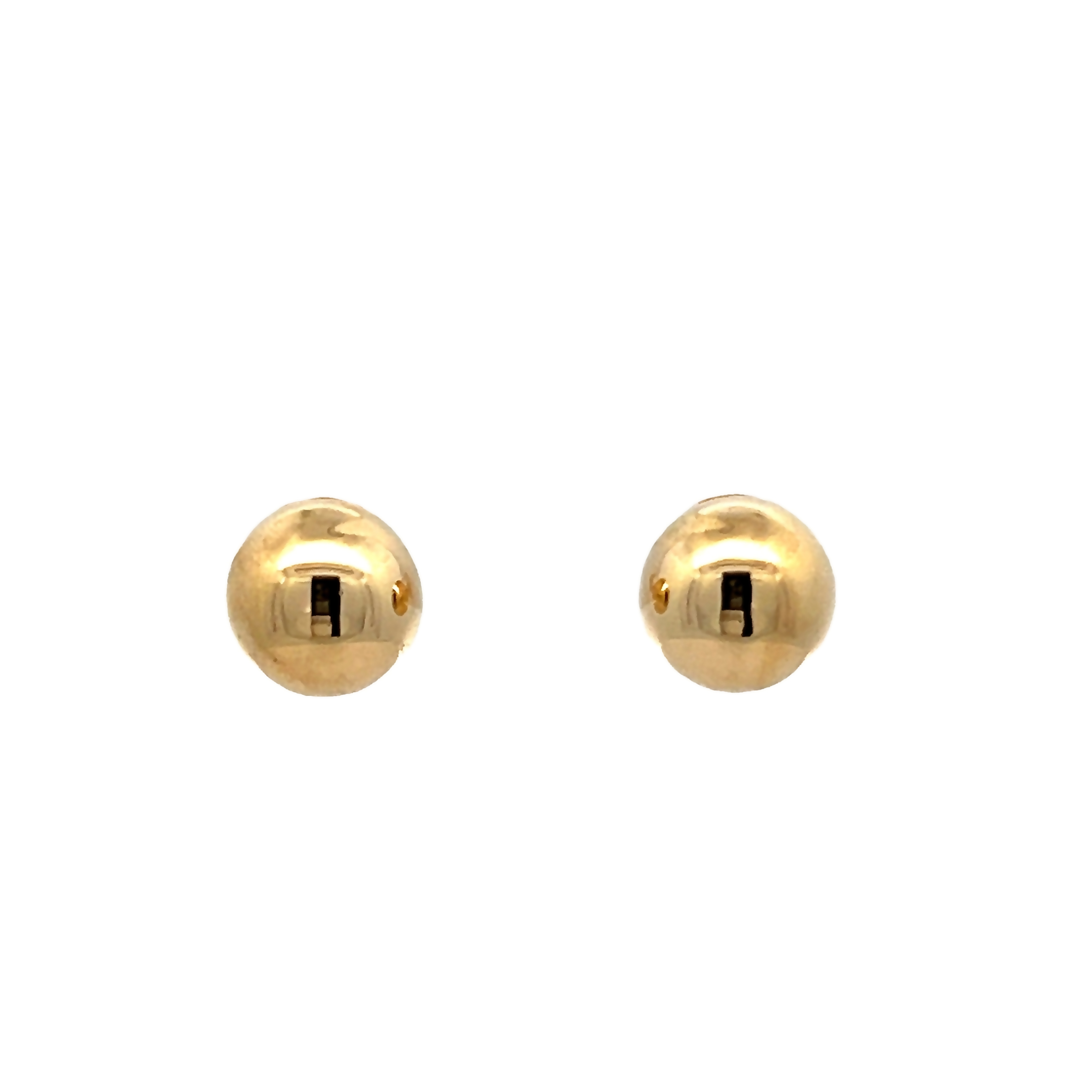 8mm 14k Yellow Gold Ball Stud Earrings