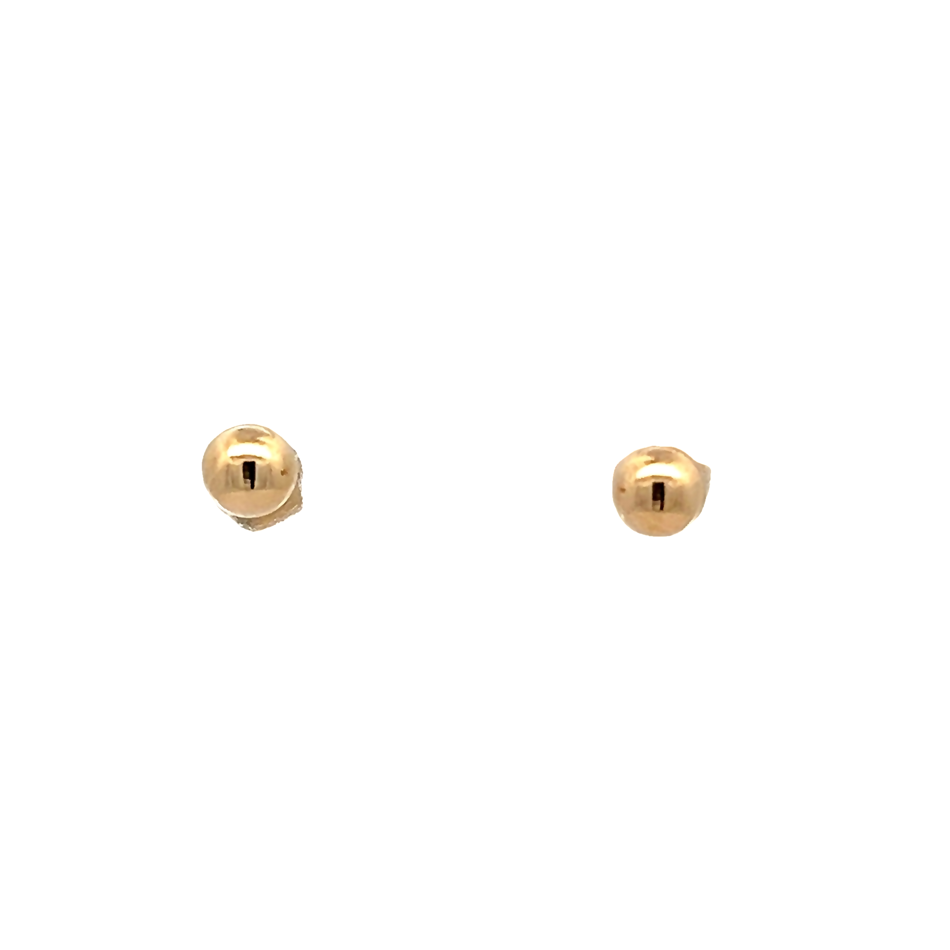 14k Yellow Gold Ball Stud Earrings