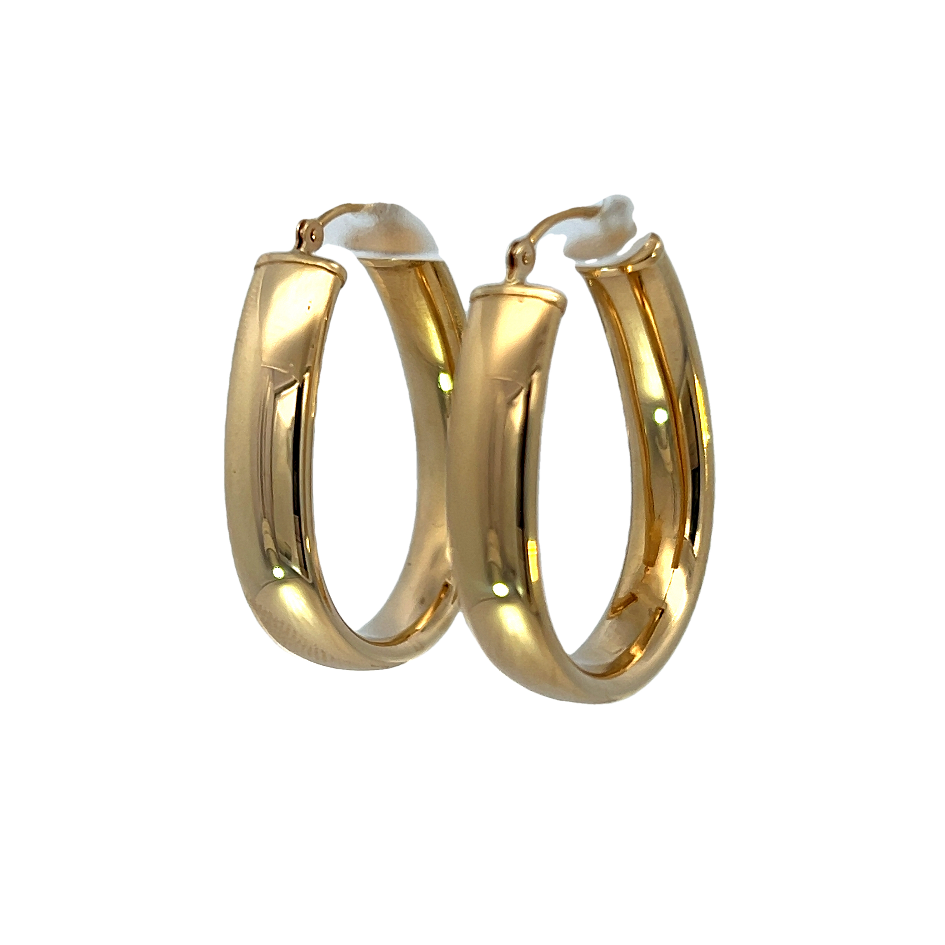 14k Yellow Gold Hoop Earrings