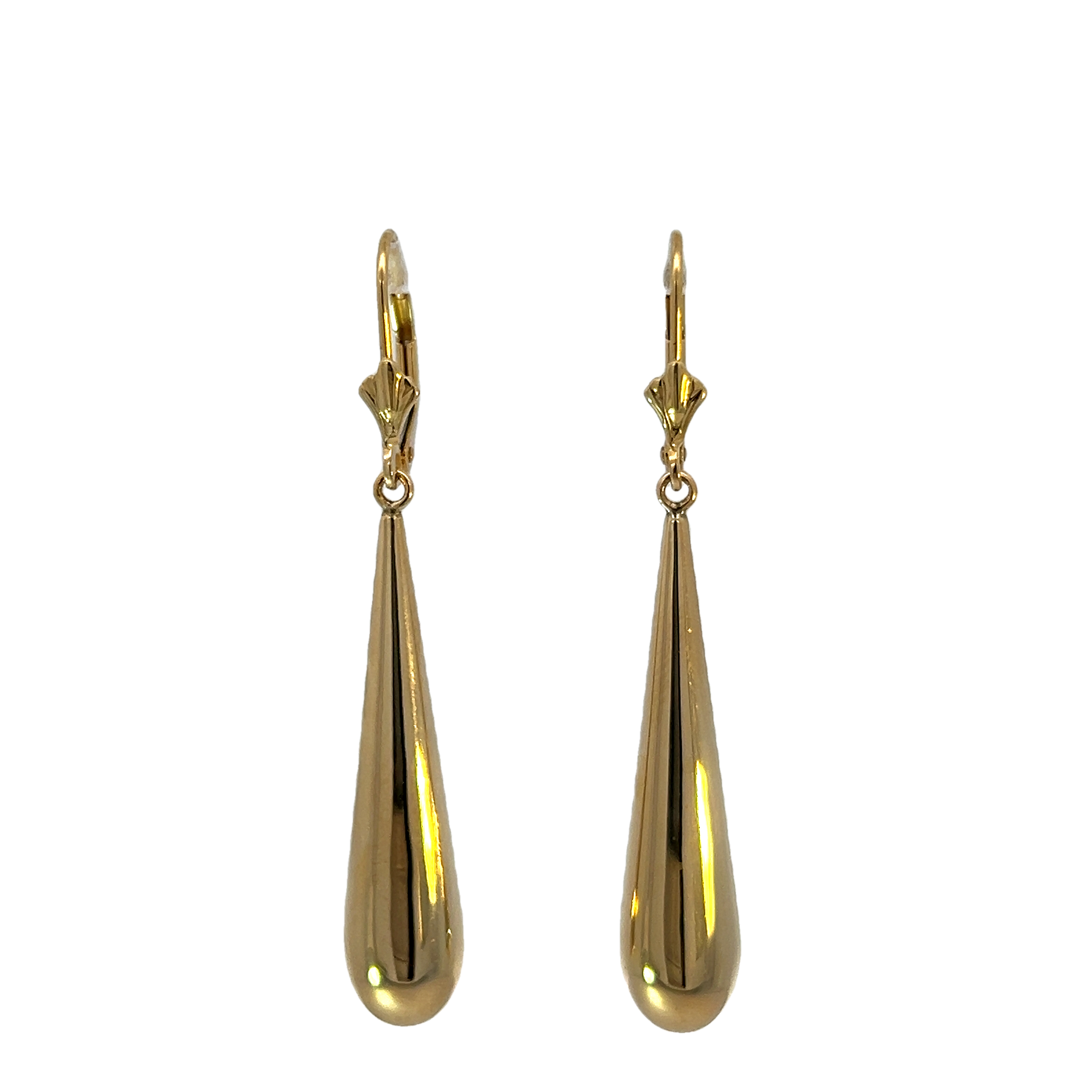 14k Yellow Gold Drop Earrings