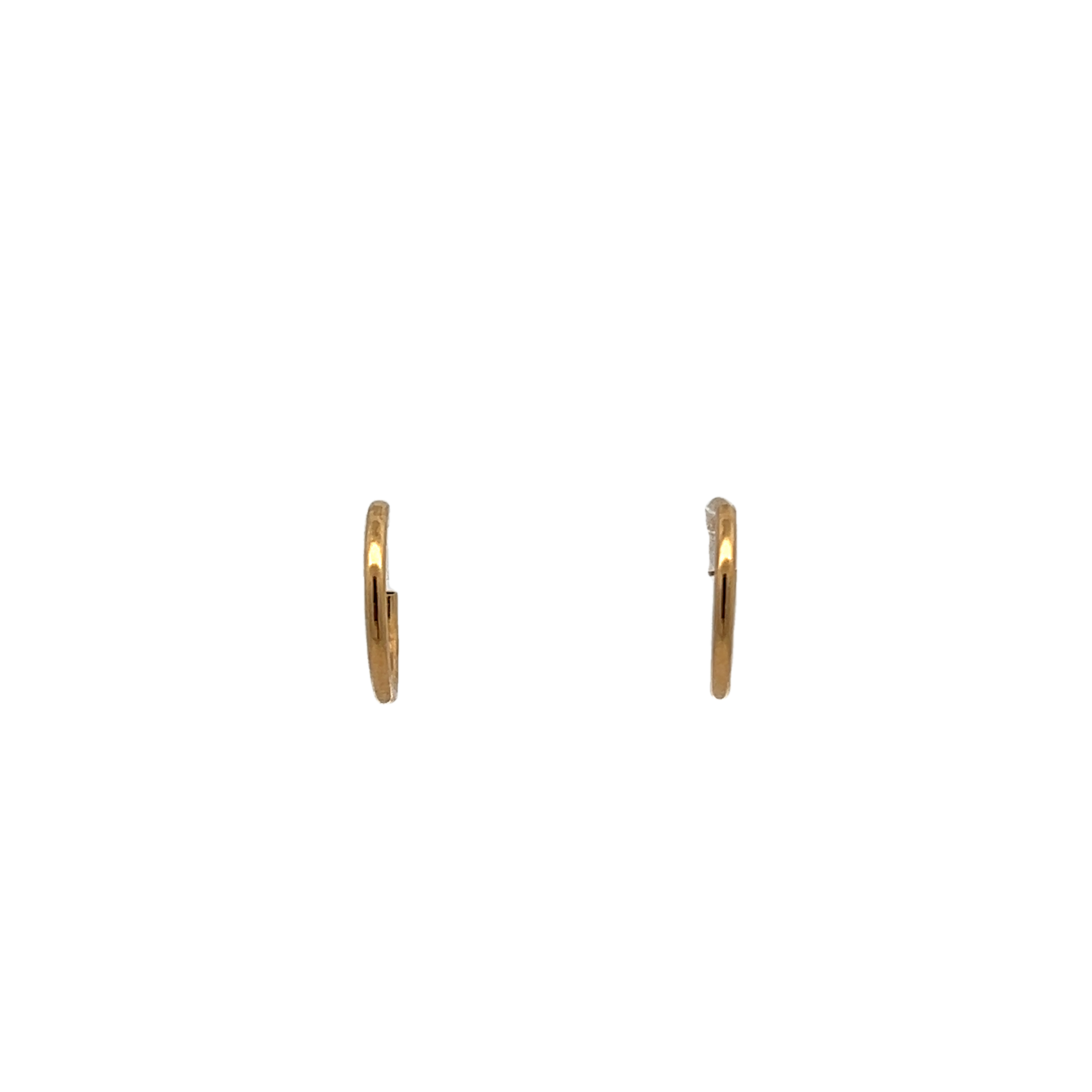 14k Yellow Gold Hoop Earrings