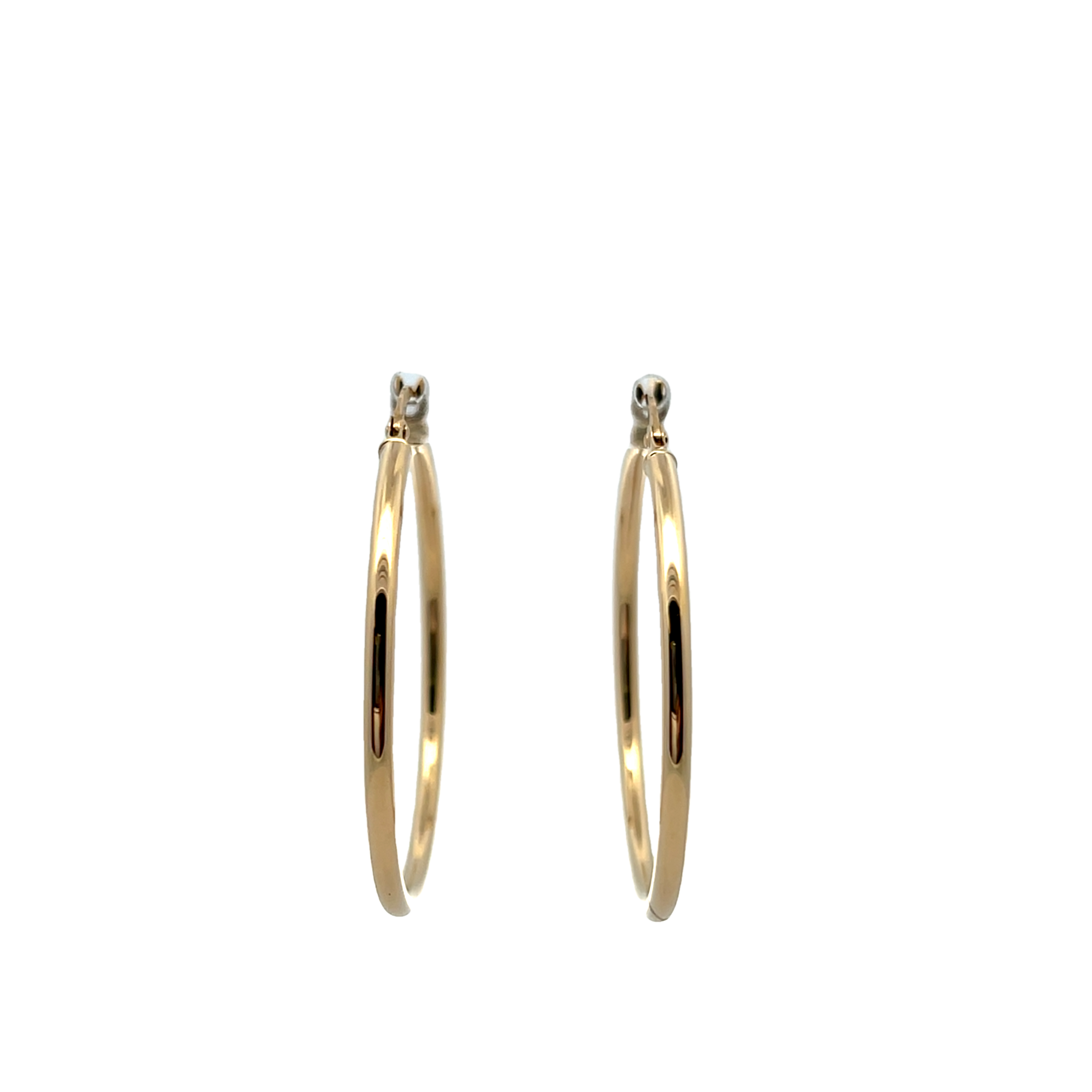 14k Yellow Gold Hoop Earrings