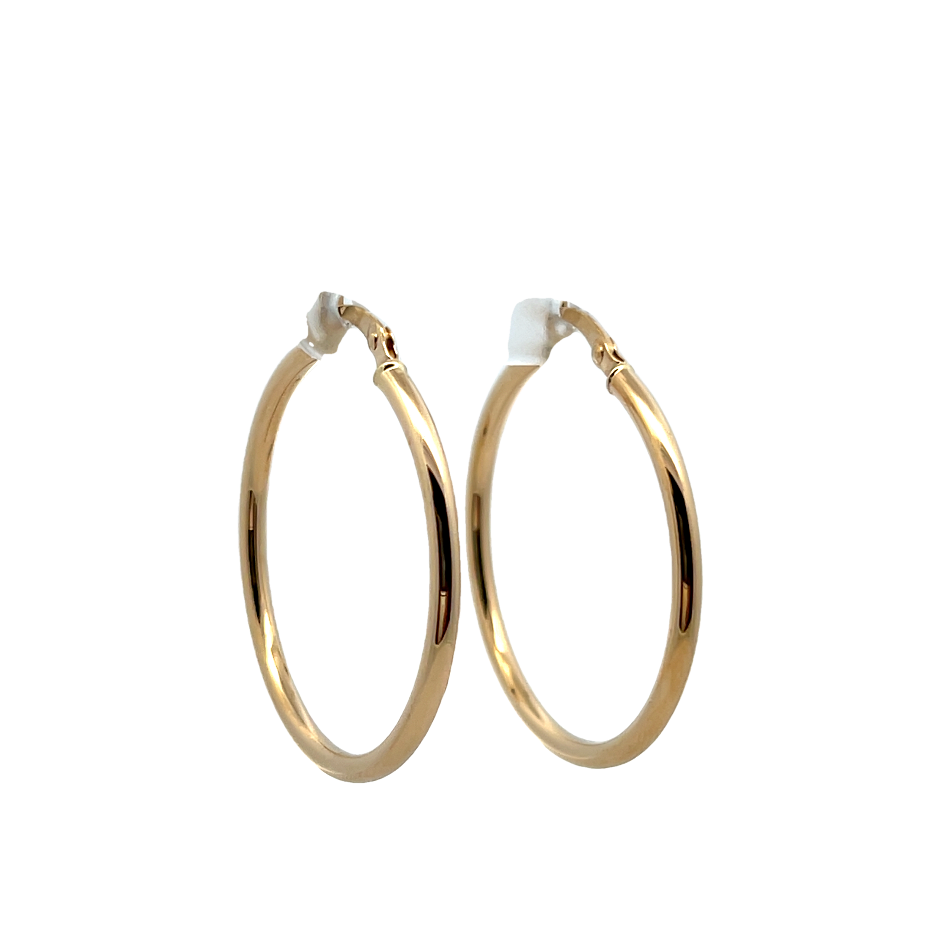 14k Yellow Gold Hoop Earrings