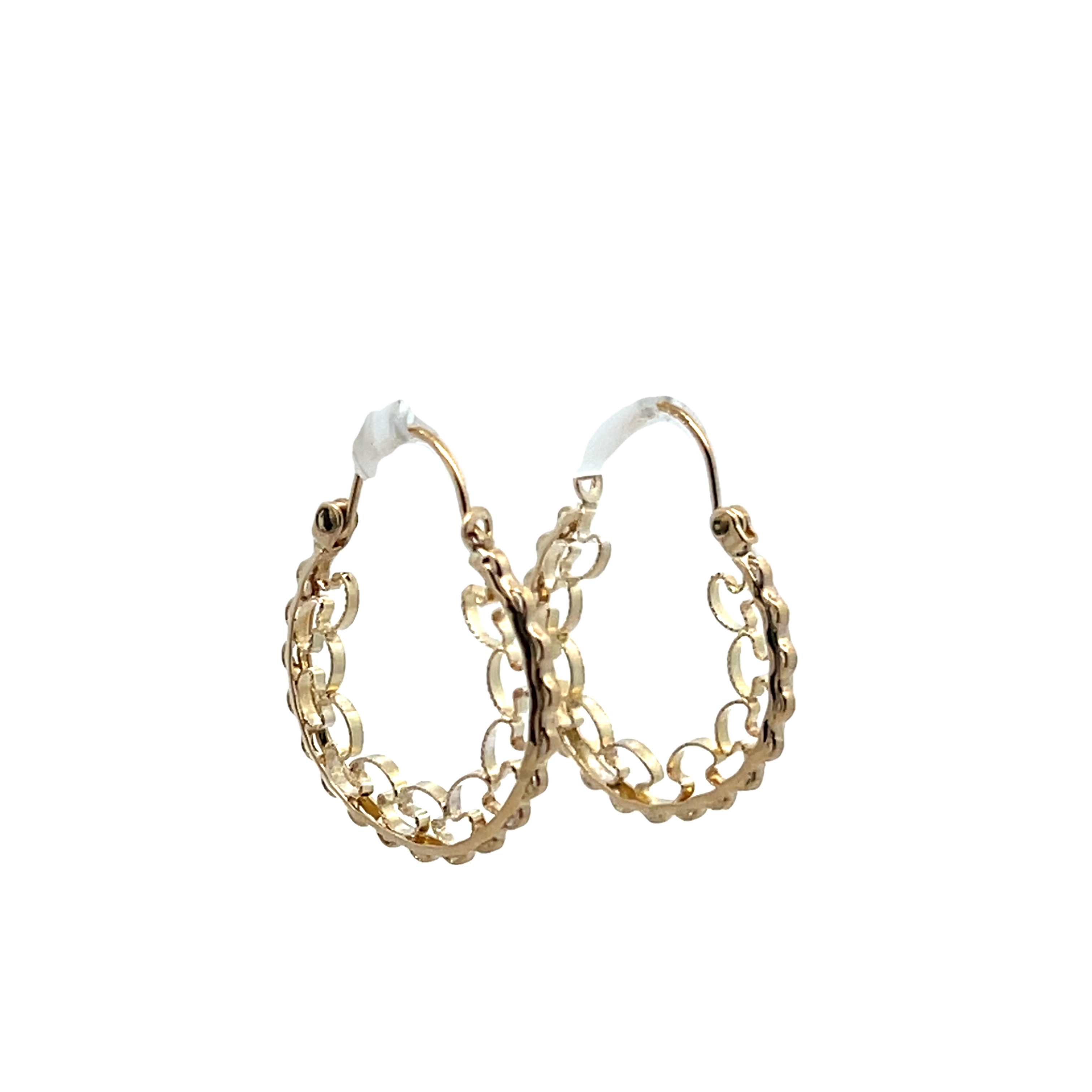 14k Yellow Gold Hoop Earrings