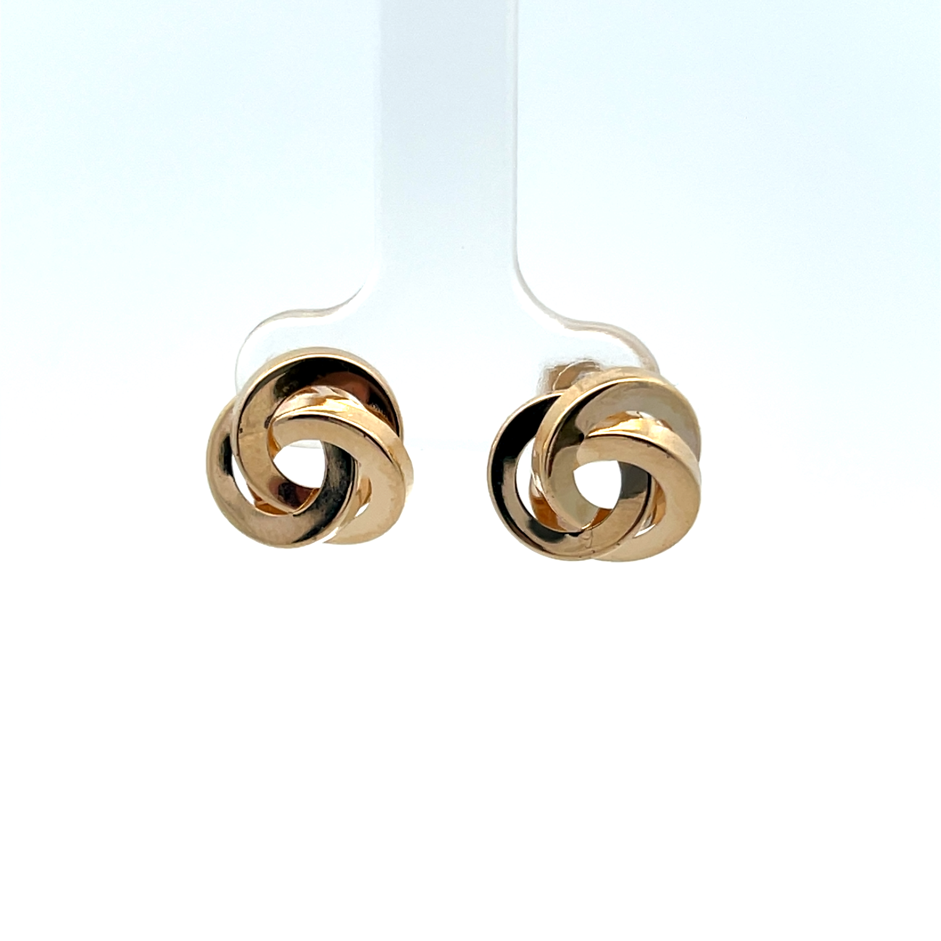 14k Yellow Gold Knot Earrings