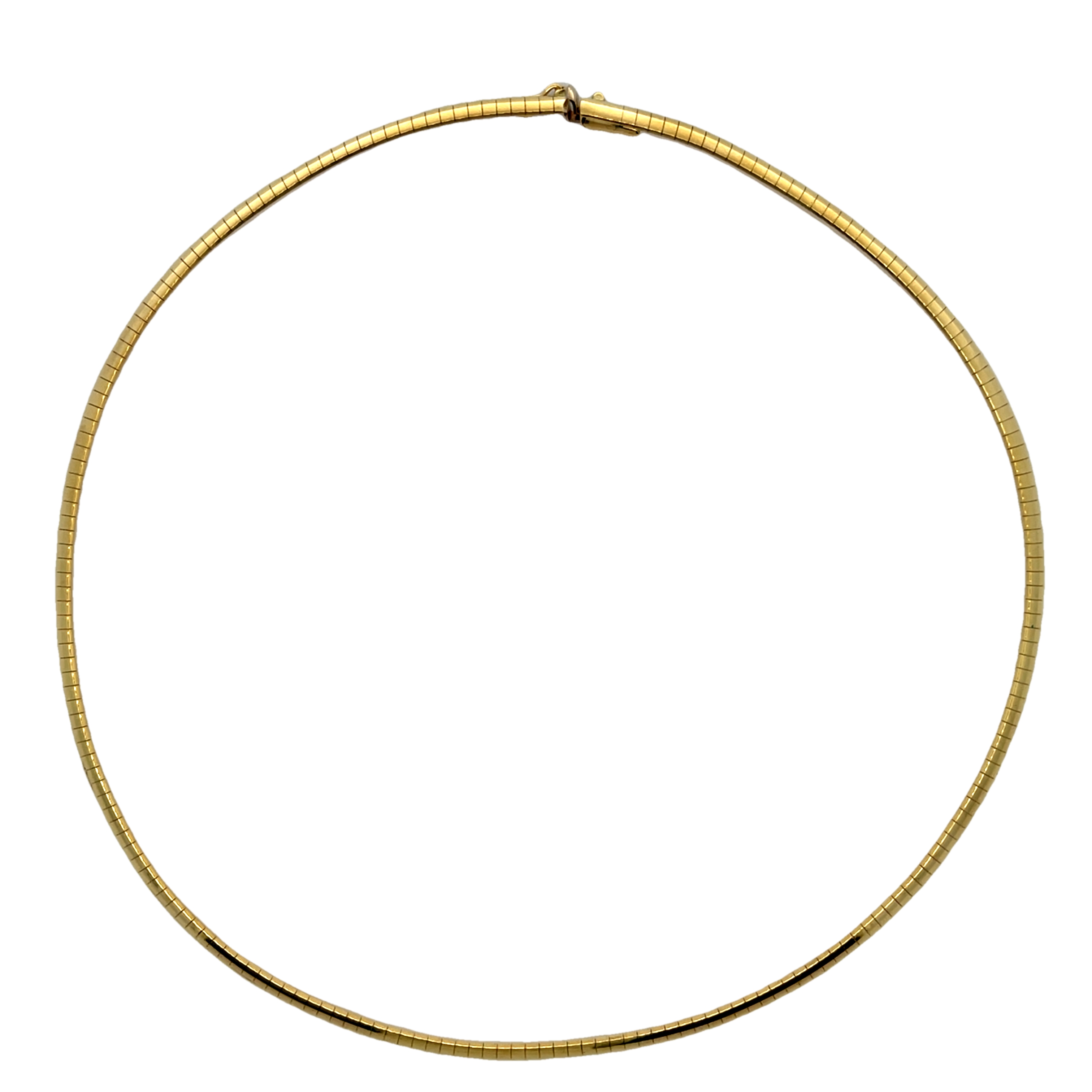 14k Yellow Gold Omega Necklace