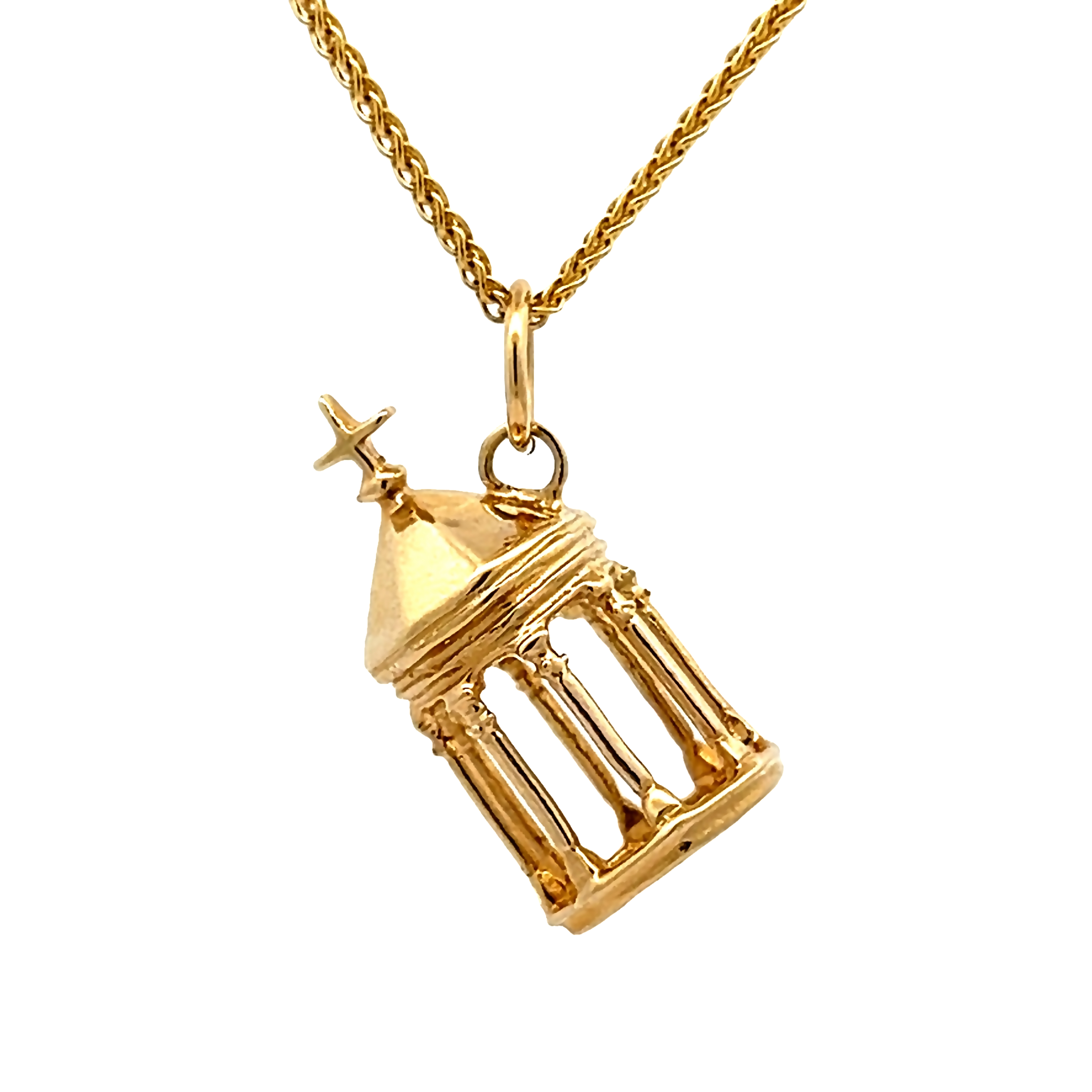 14k Yellow Gold Visitation Charm