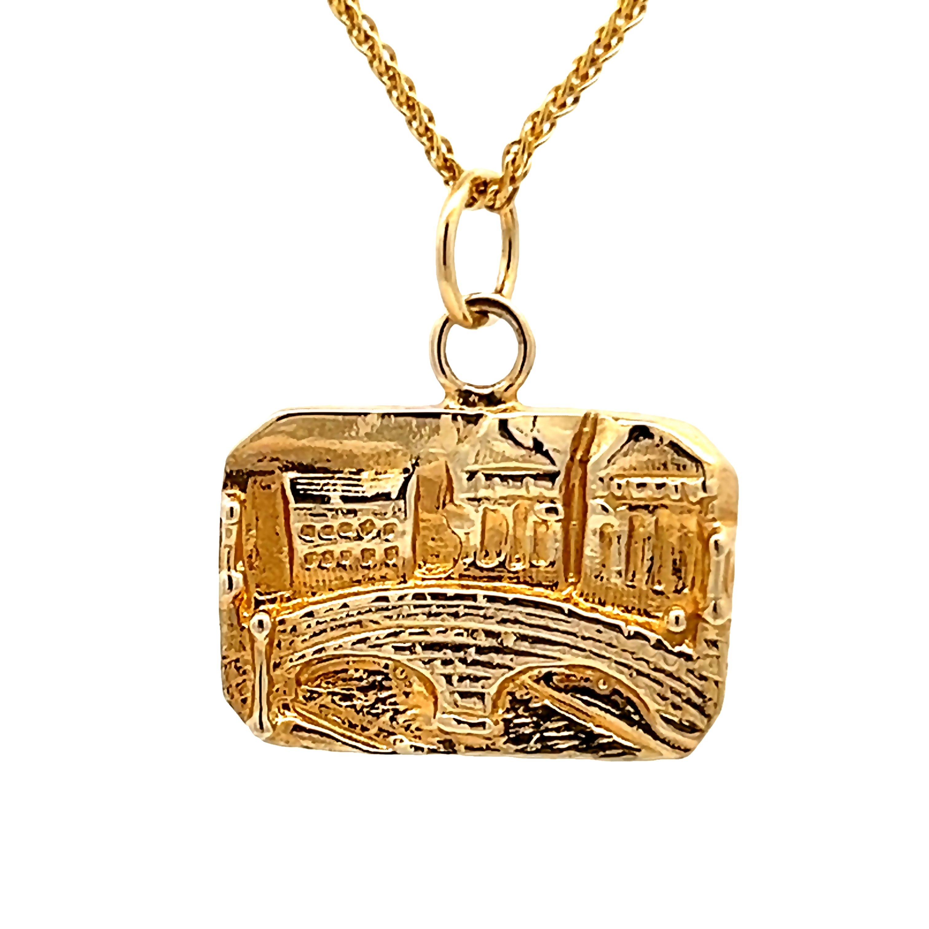 14k Yellow Gold Carroll Creek Bridge Charm