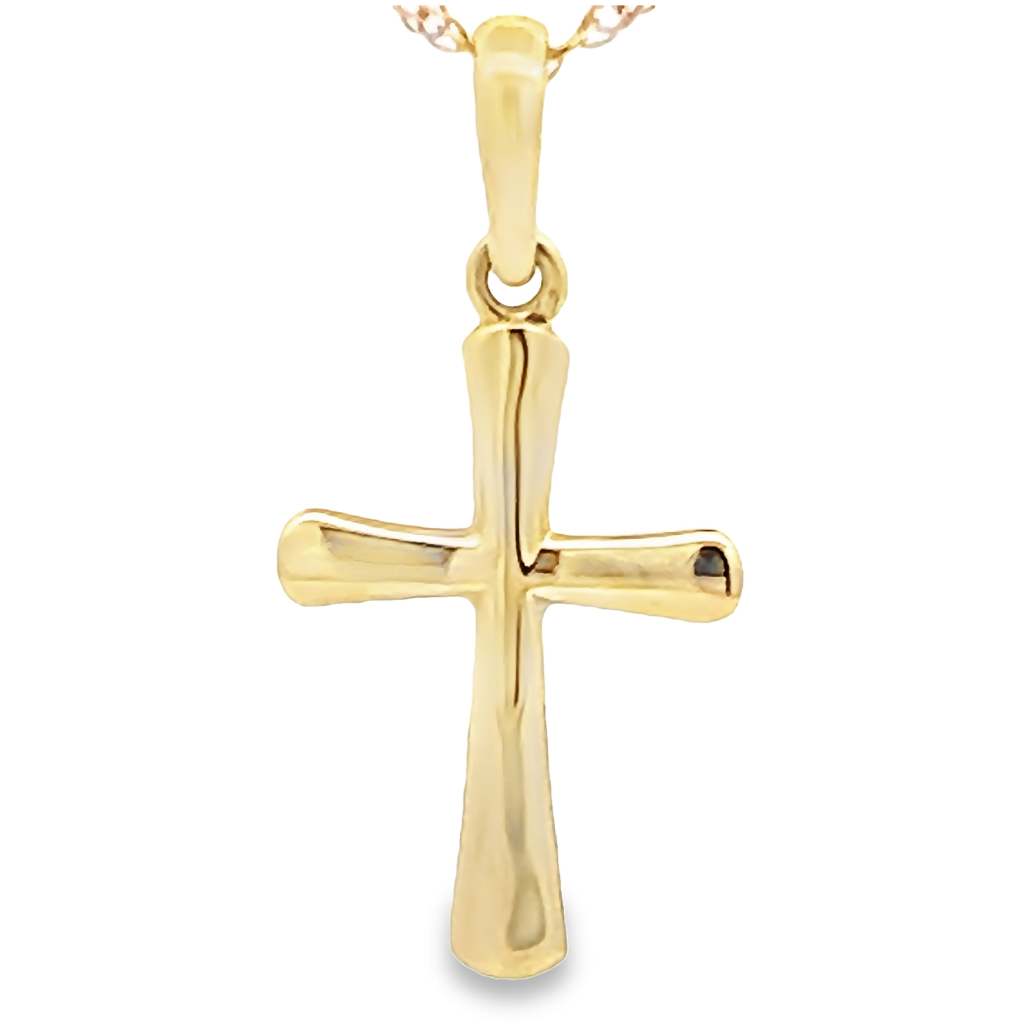 14k Yellow Gold Cross Pendant