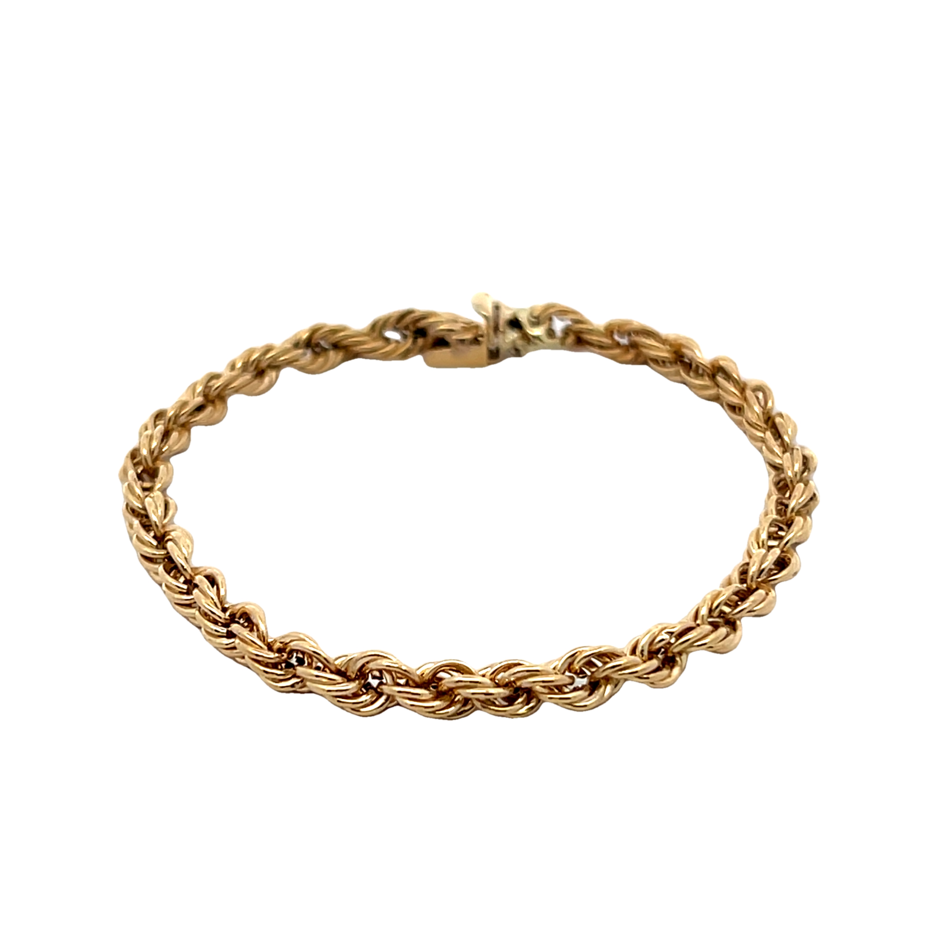 14k Yellow Gold Rope Bracelet