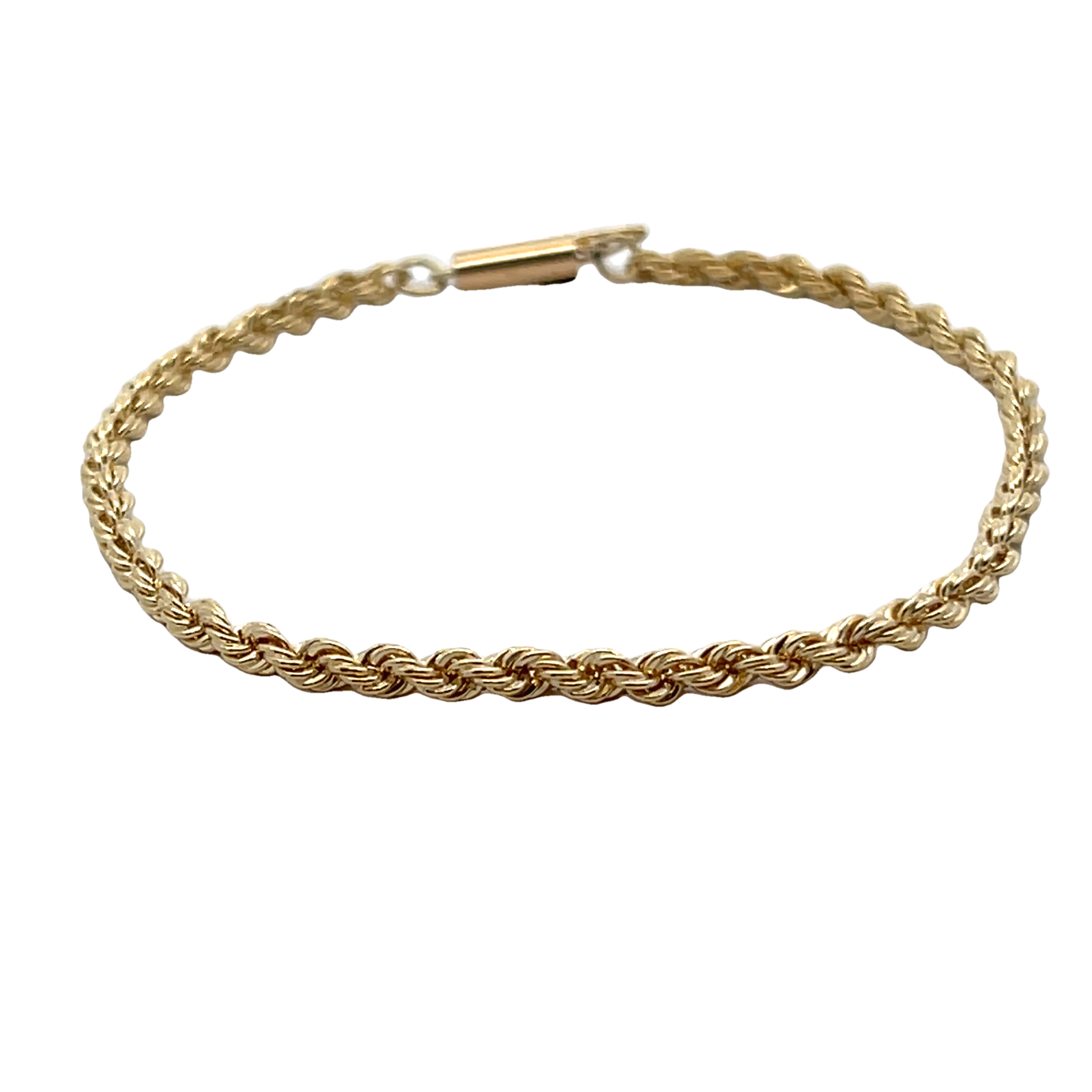 14k Yellow Gold Rope Bracelet - Visit Our Showroom