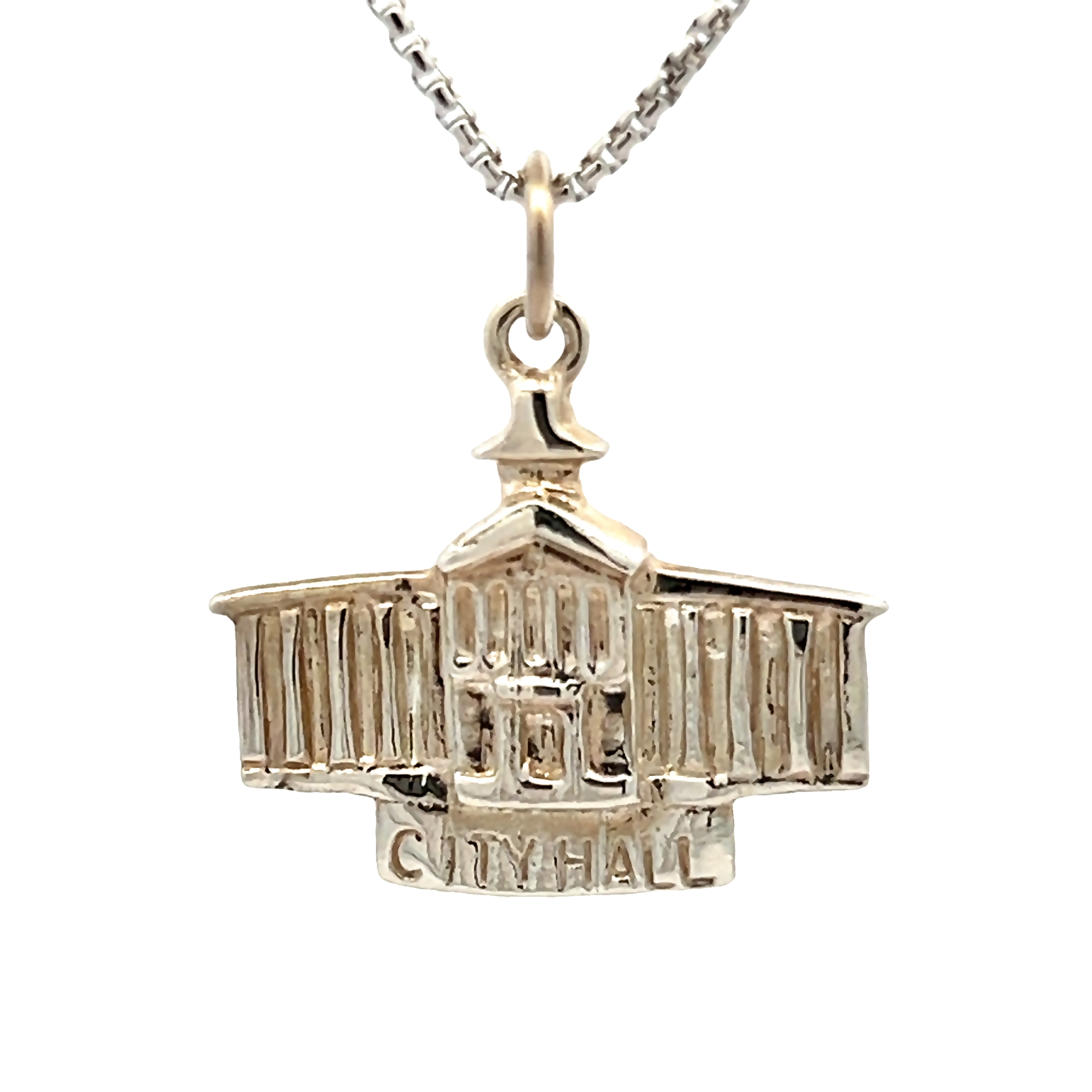 Sterling Silver Frederick City Hall Charm