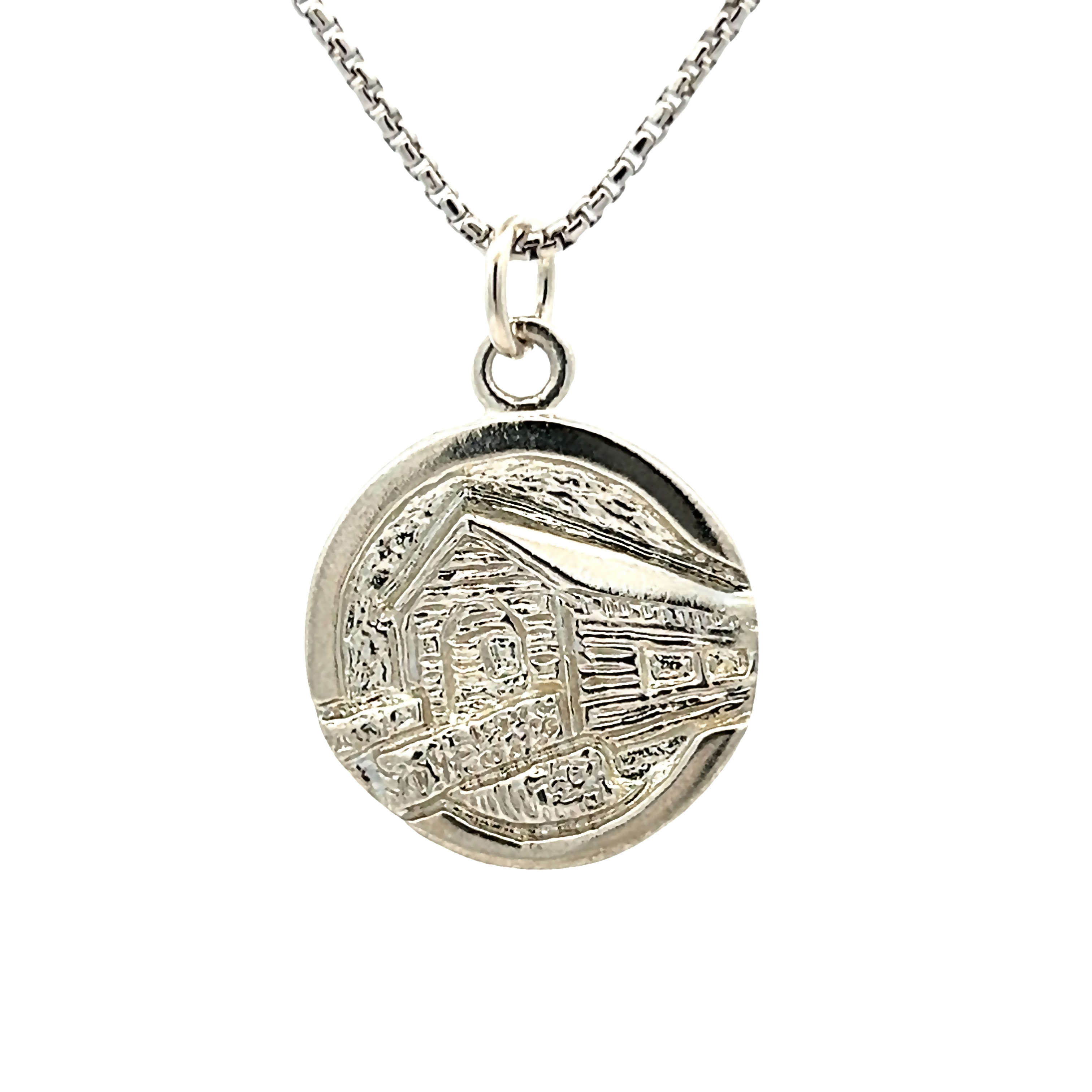 Sterling Silver Covered Bridge Charm