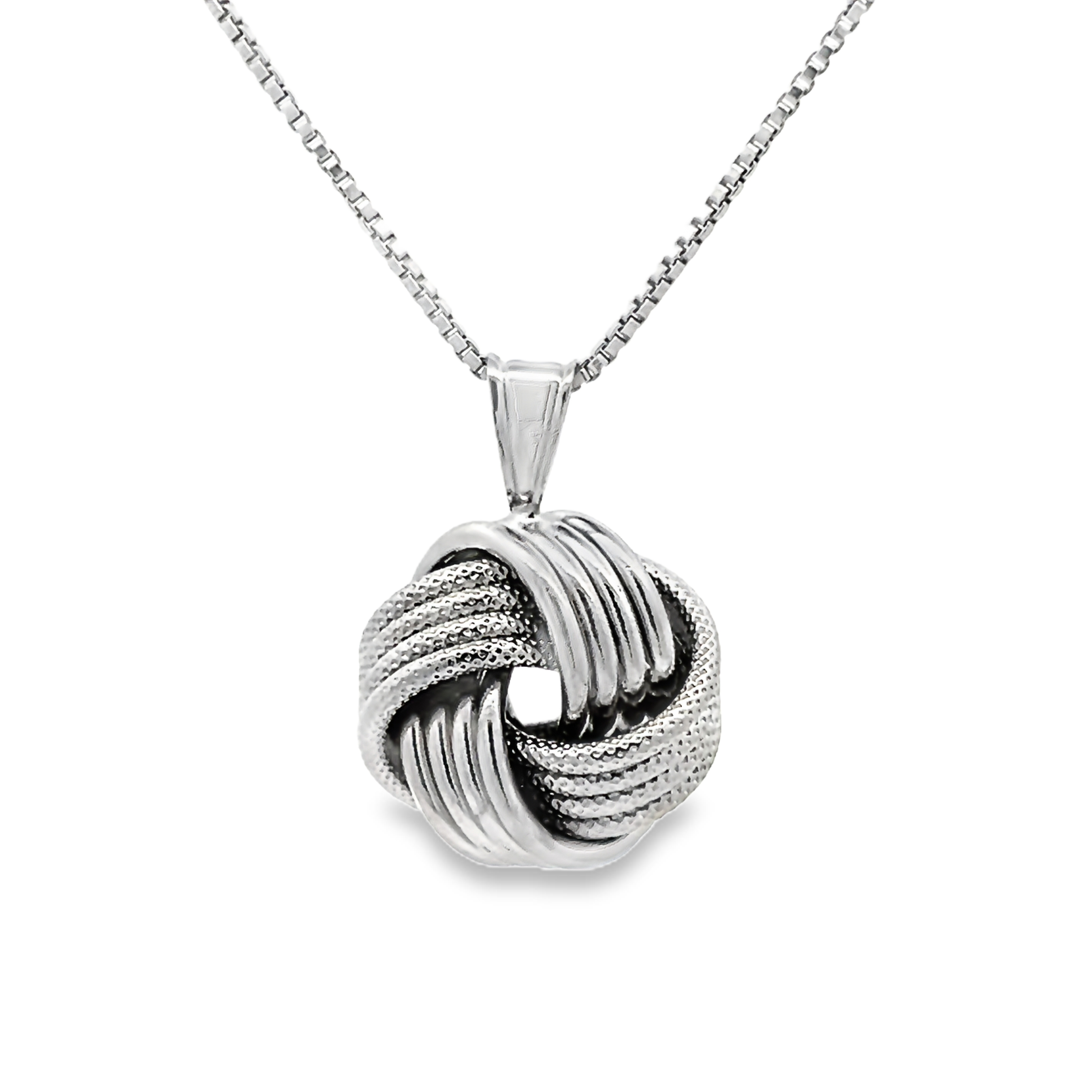 Sterling Love Knot Pendant