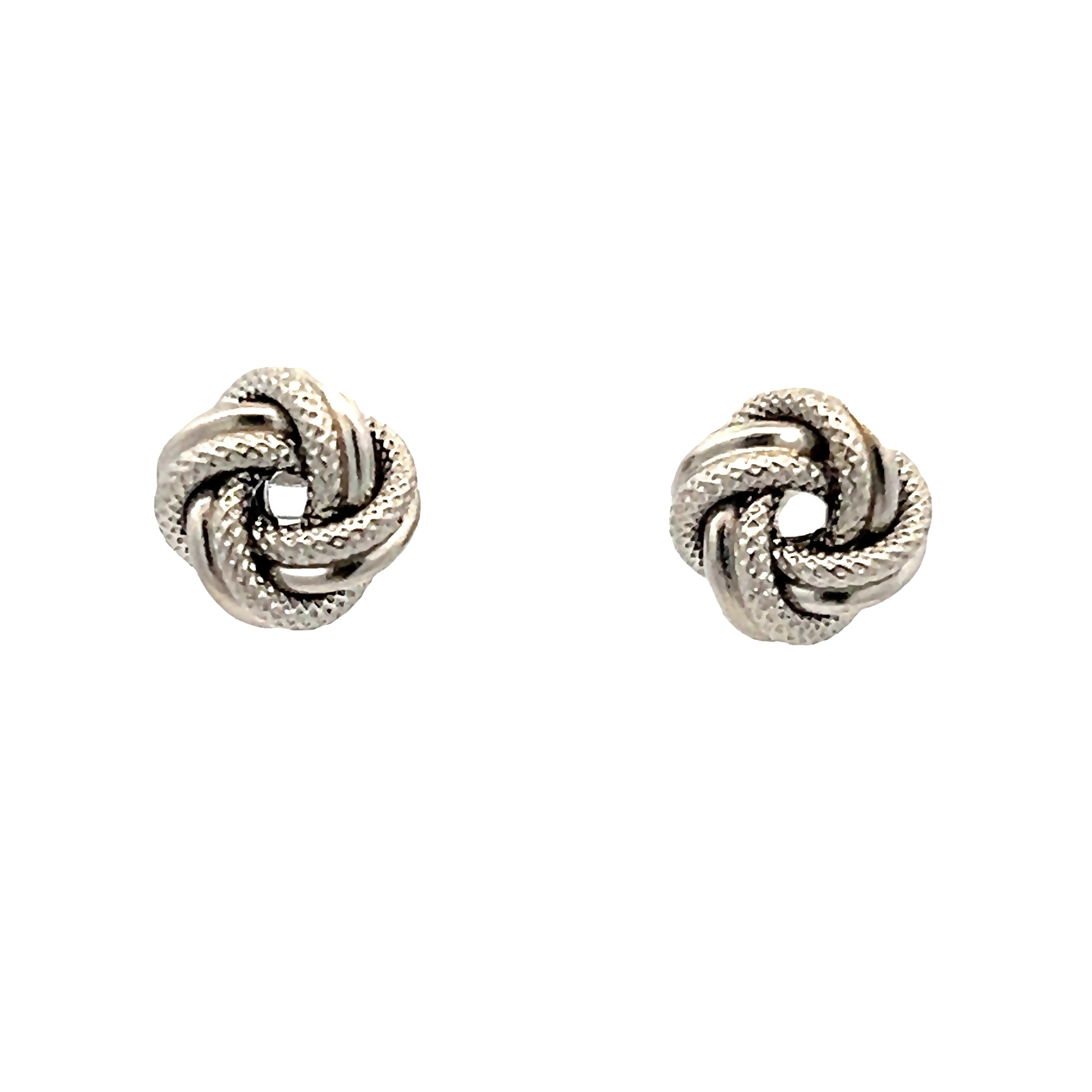 Sterling Silver Knot Stud Earrings