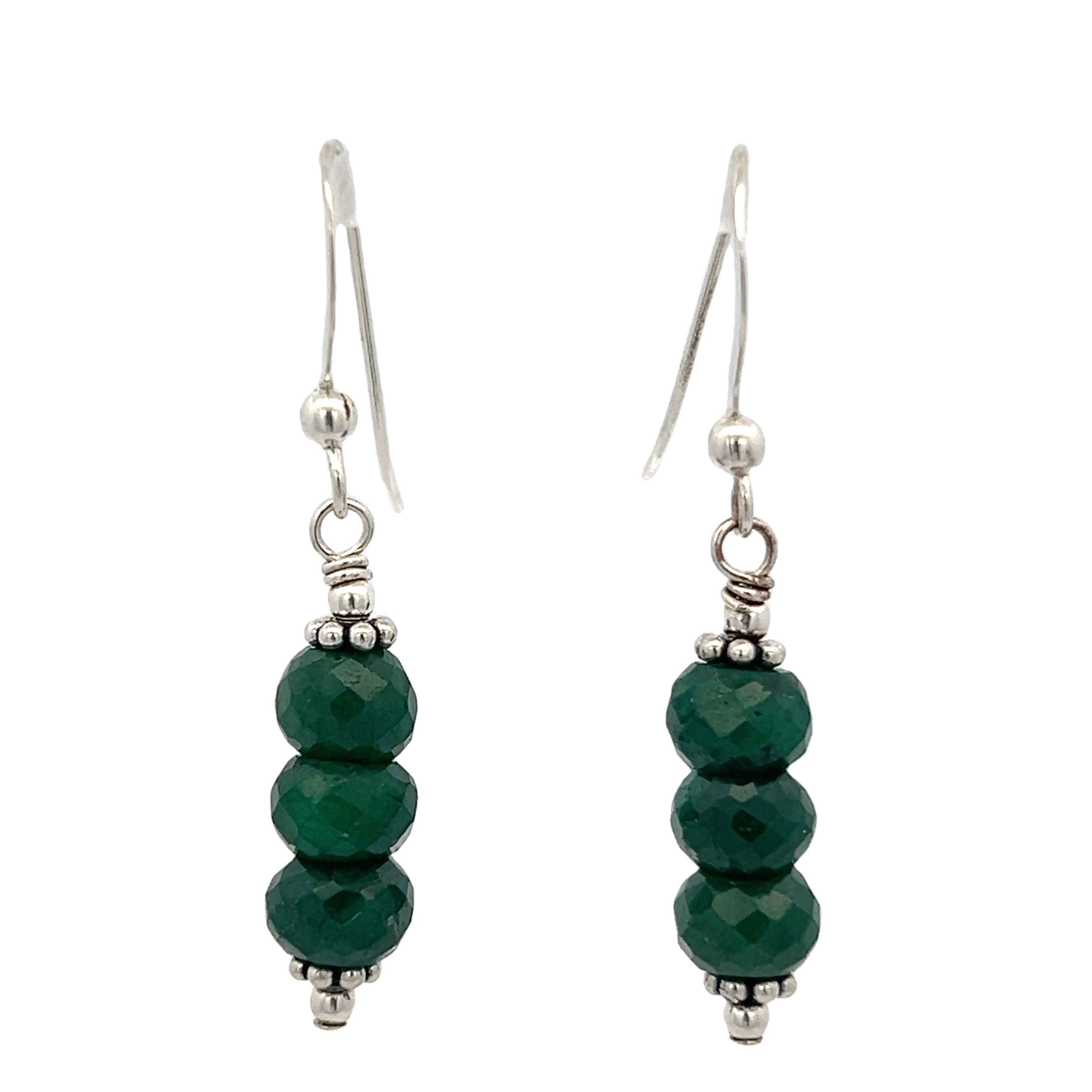 Sterling Silver Beaded Earrings