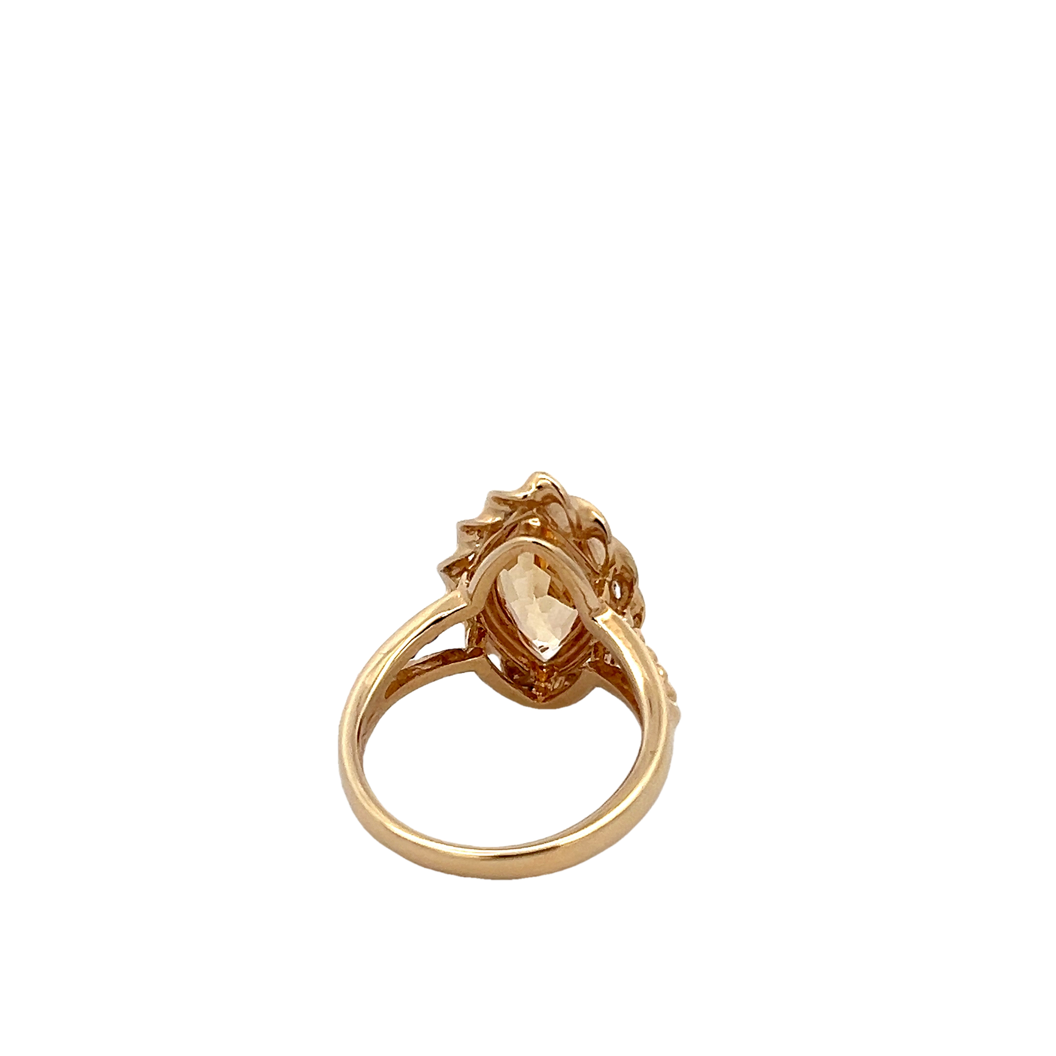 14k Yellow Gold Citrine Ring