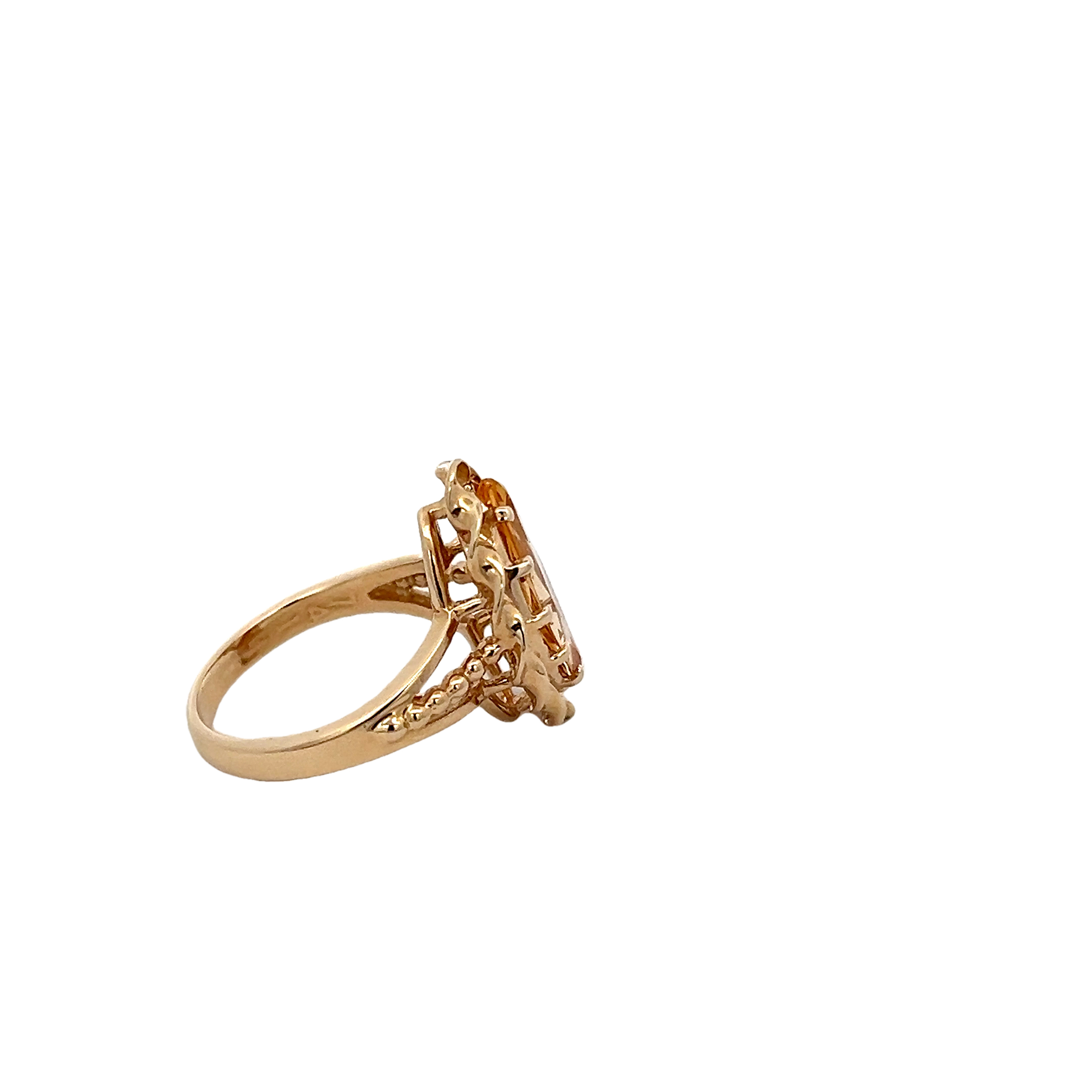 14k Yellow Gold Citrine Ring