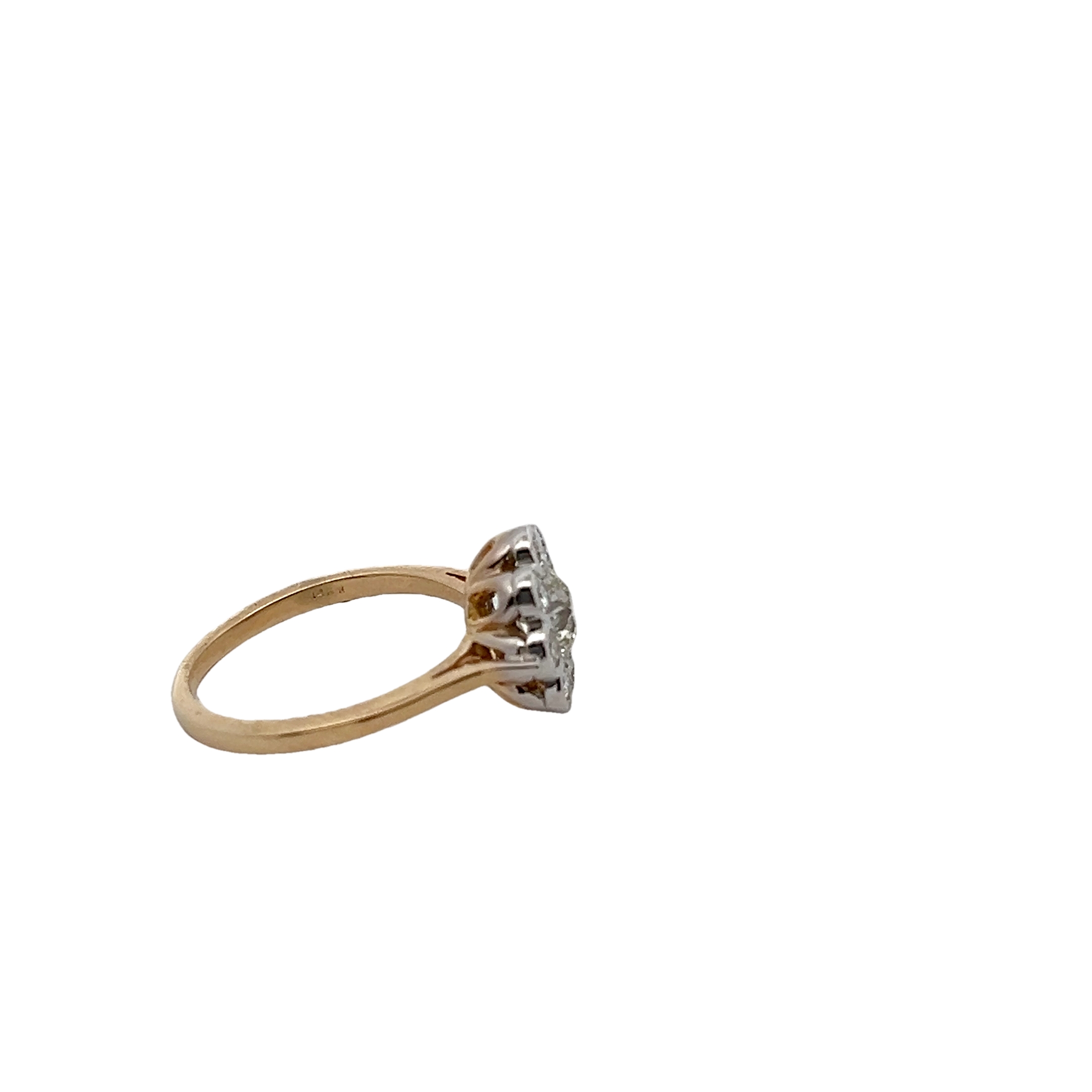 14k Yellow Gold Diamond Estate Ring