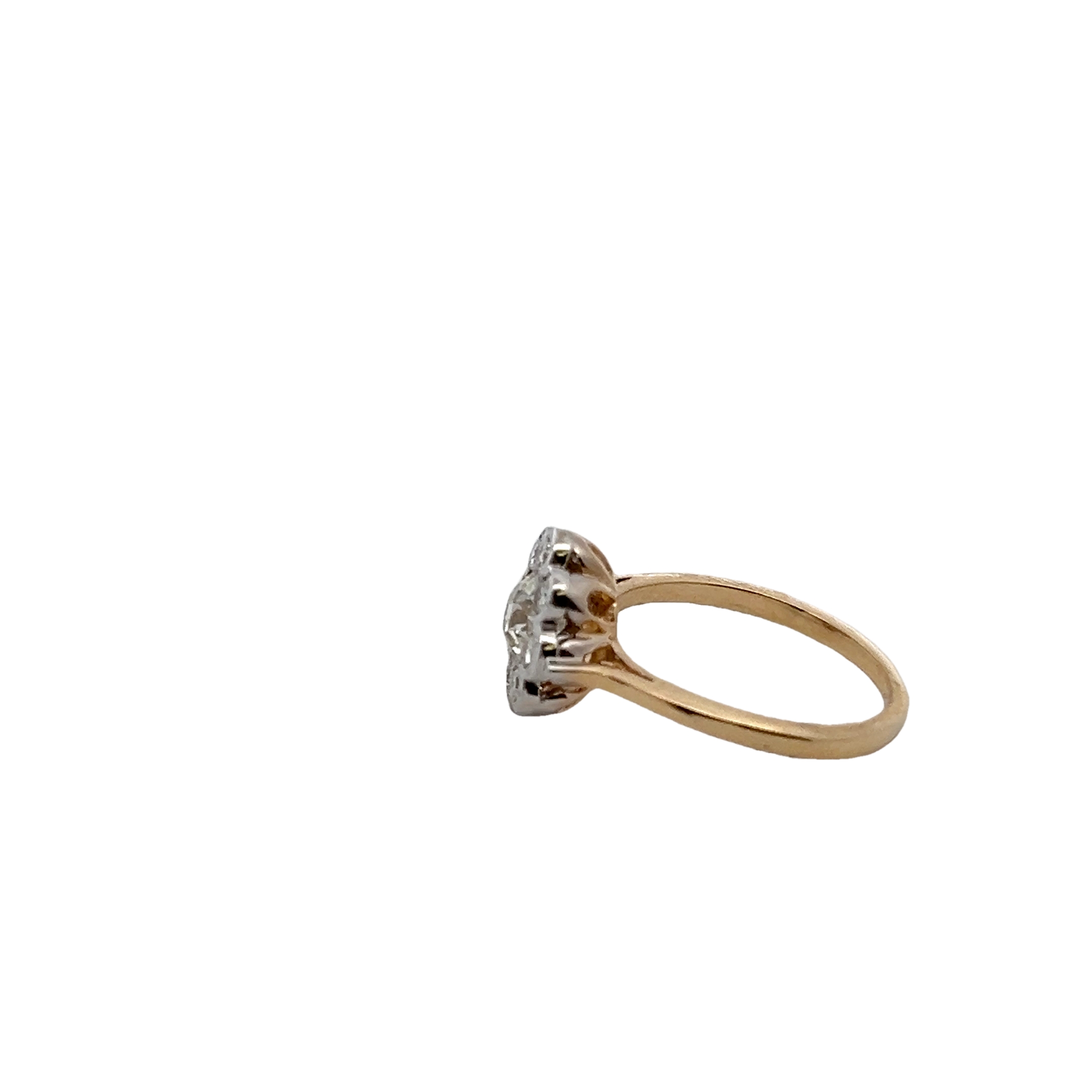 14k Yellow Gold Diamond Estate Ring