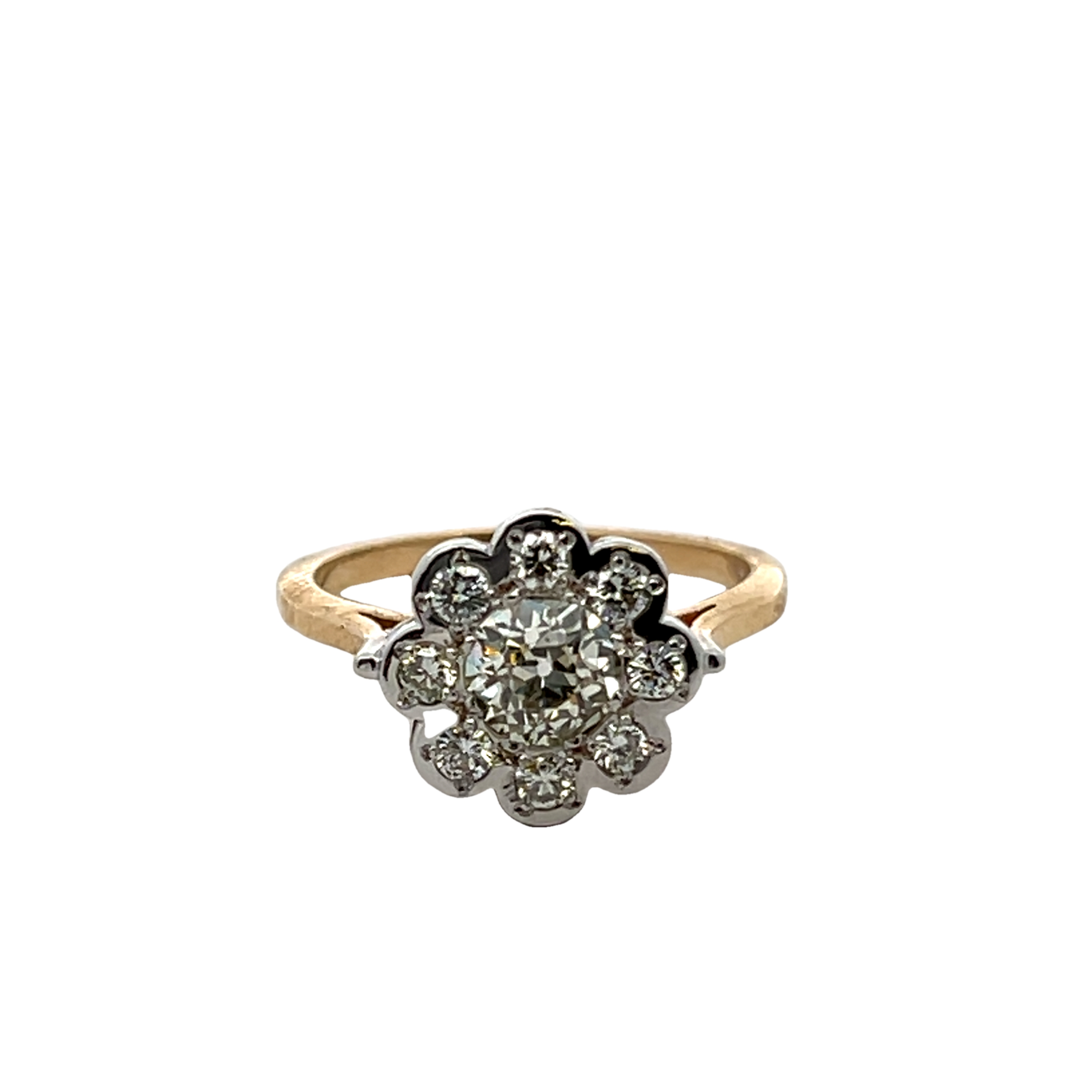 14k Yellow Gold Diamond Estate Ring