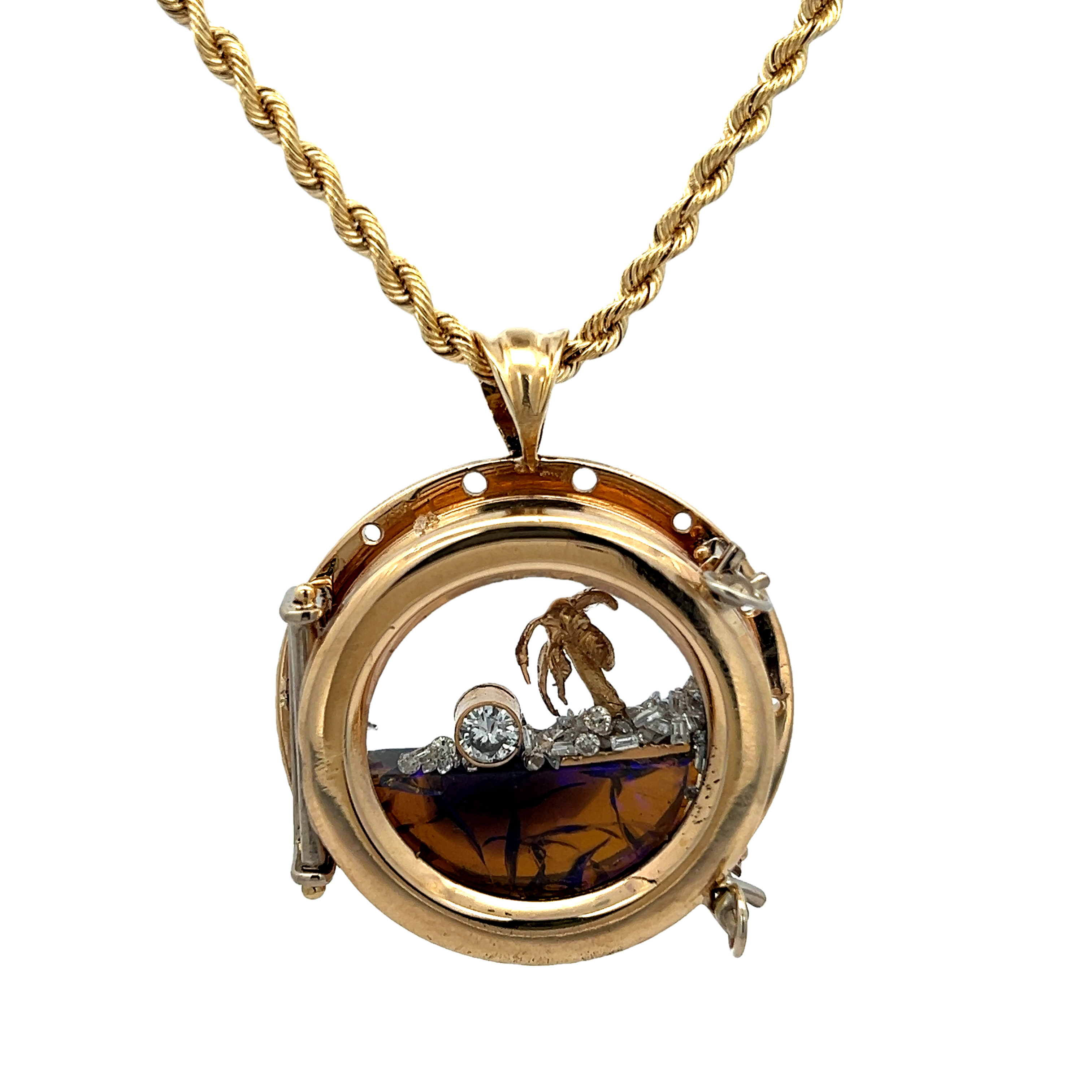 Porthole Pendant Necklace