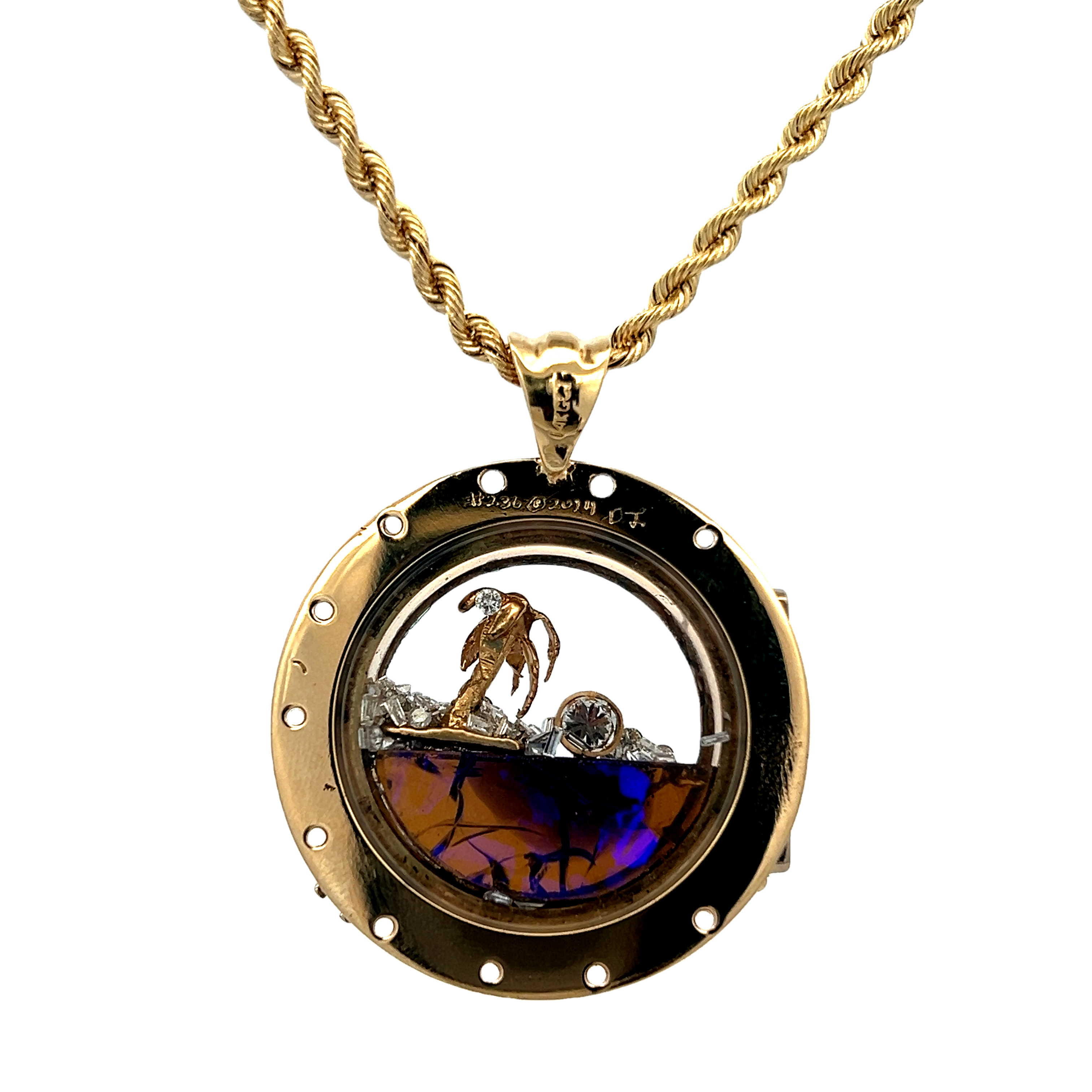 Porthole Pendant Necklace