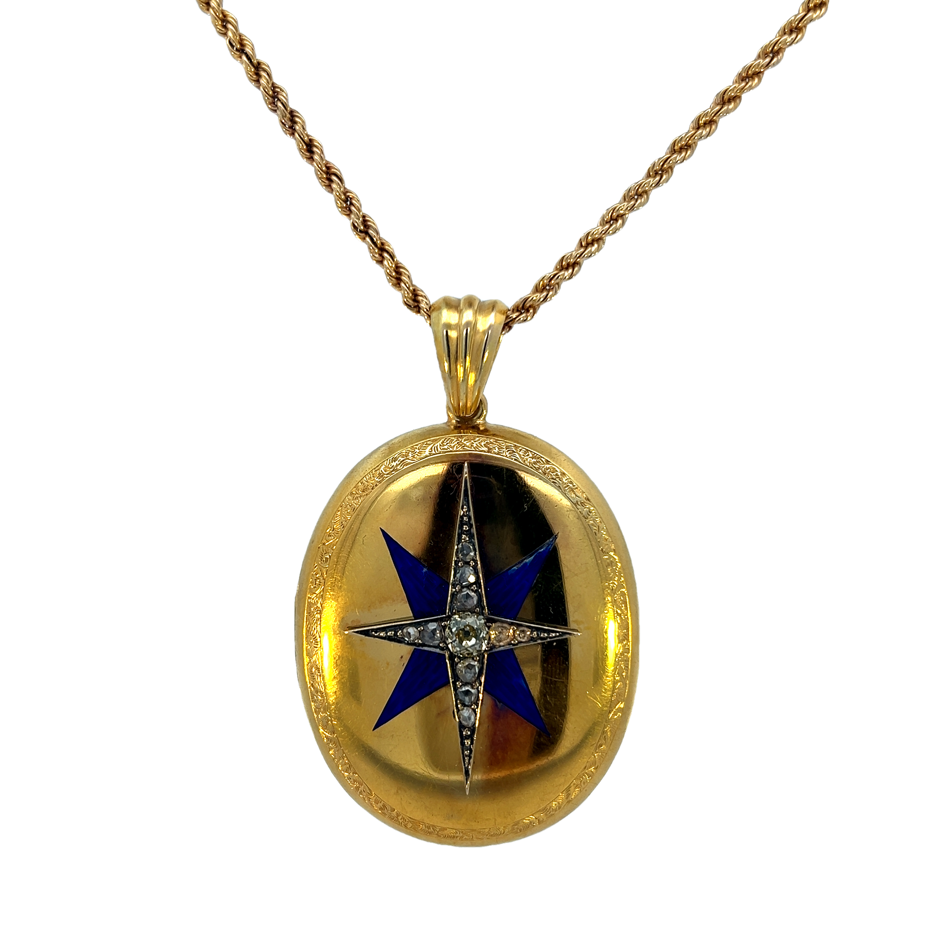 18k Yellow Gold Antique Locket