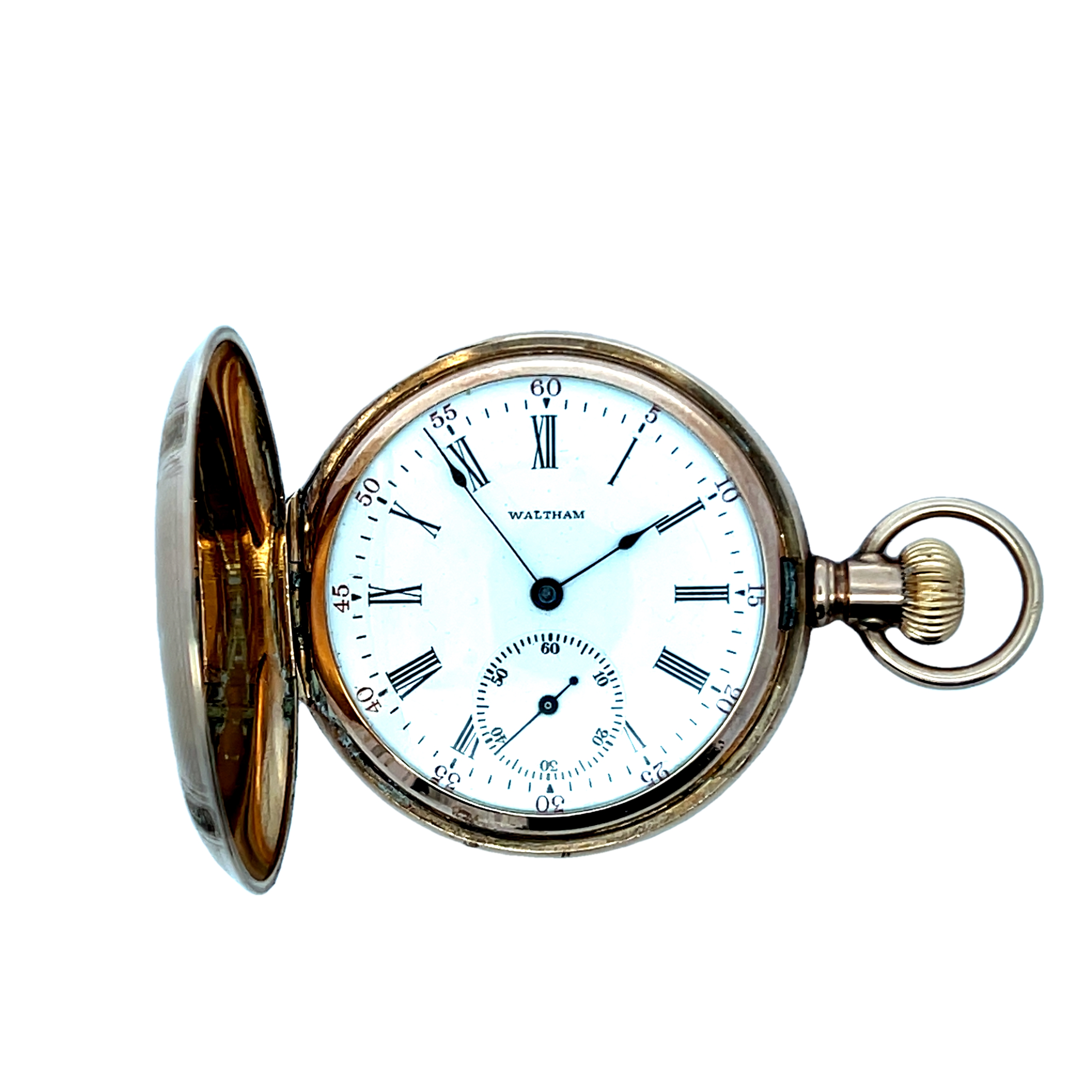 Waltham Engraved Closed Case Pocket Watch