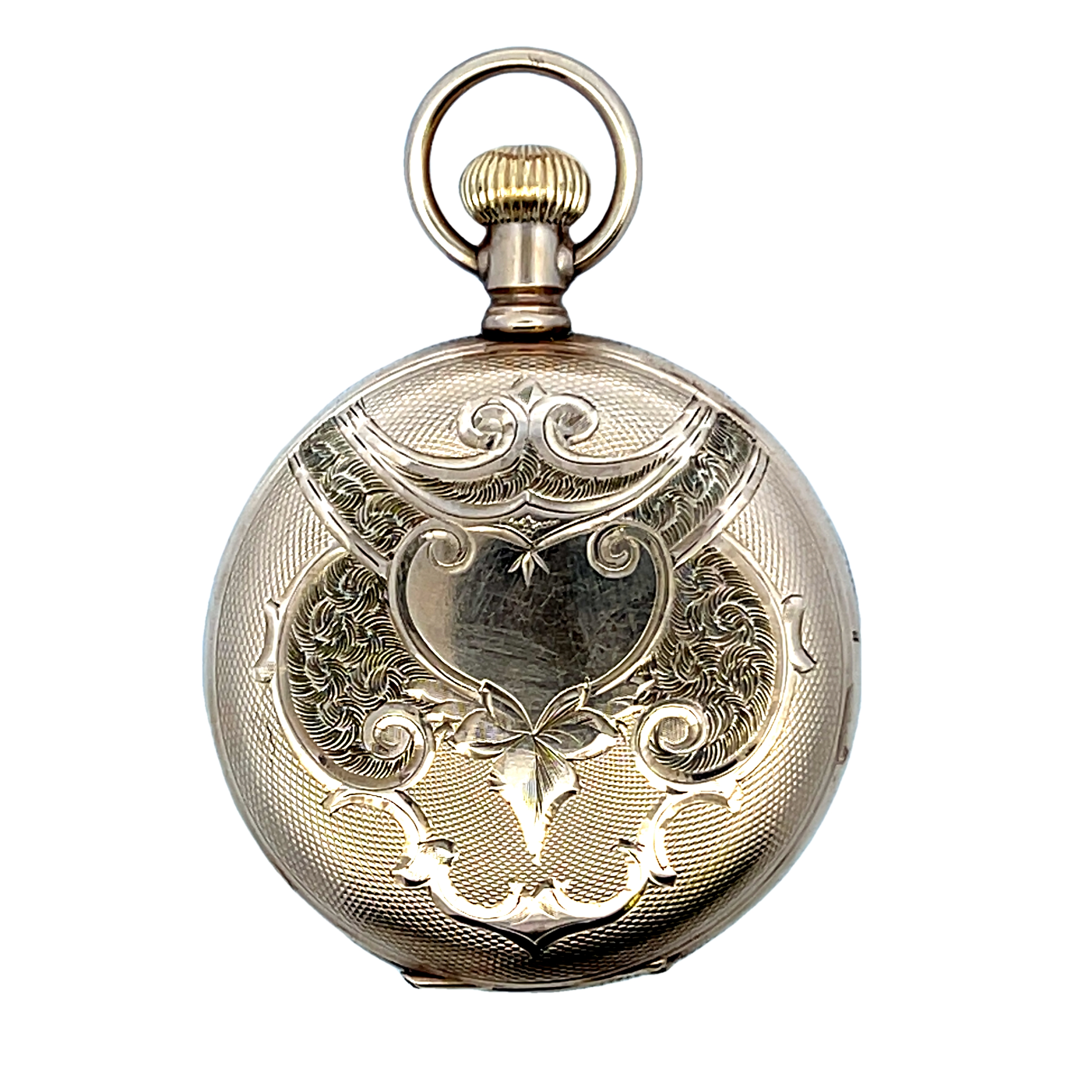 Waltham Engraved Closed Case Pocket Watch