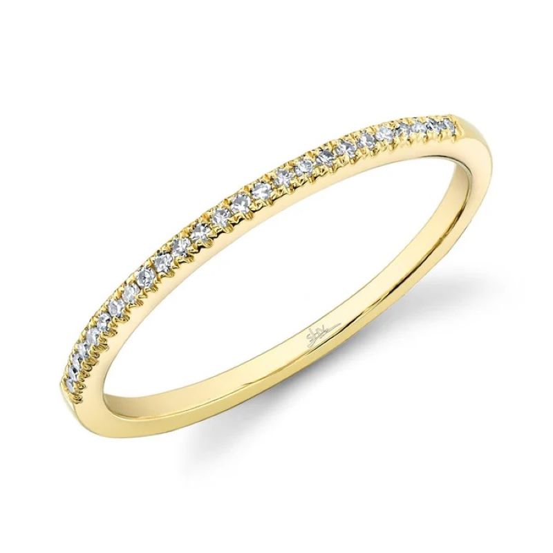 14k Yellow Gold Diamond Anniversary Wedding Band