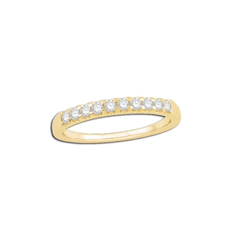 14k Yellow Gold Anniversary Wedding Band