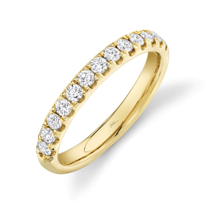 14k Yellow Gold Diamond Wedding Band