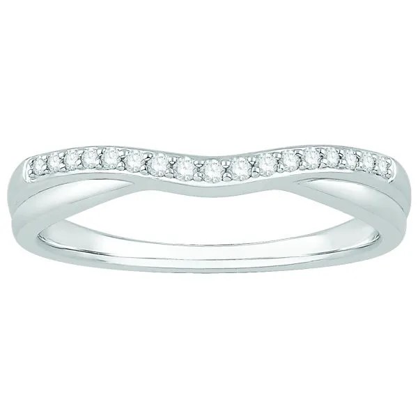 14k White Gold Diamond Channel Set Wedding Band