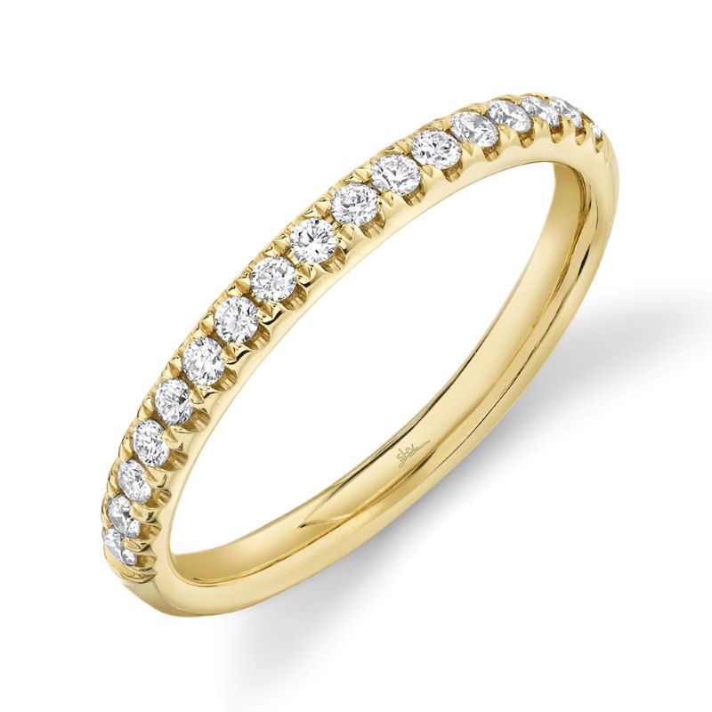 14k Yellow Gold Diamond Wedding Band