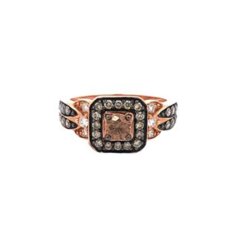 14k Rose Gold Chocolate Diamond Ring