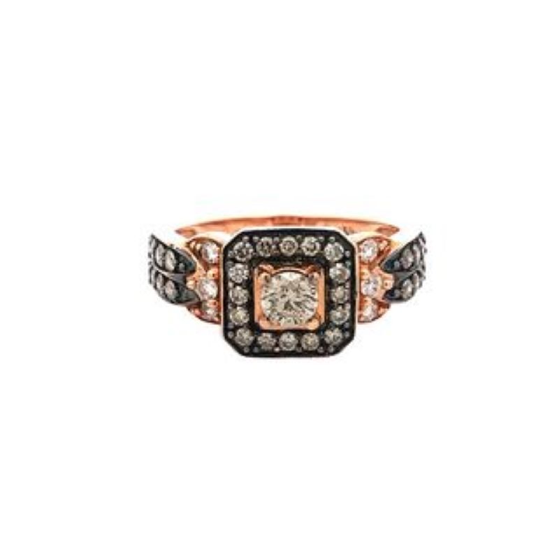 14k Rose Gold Chocolate Diamond Ring