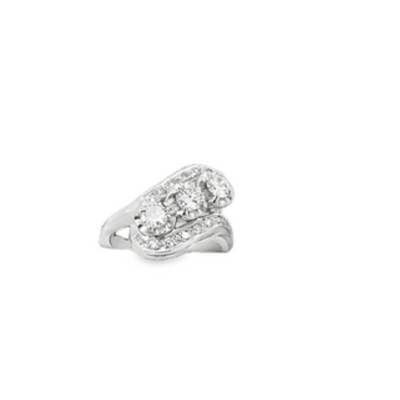 14k White Gold Diamond Ring