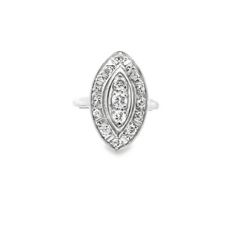 14k Diamond Antique Ring