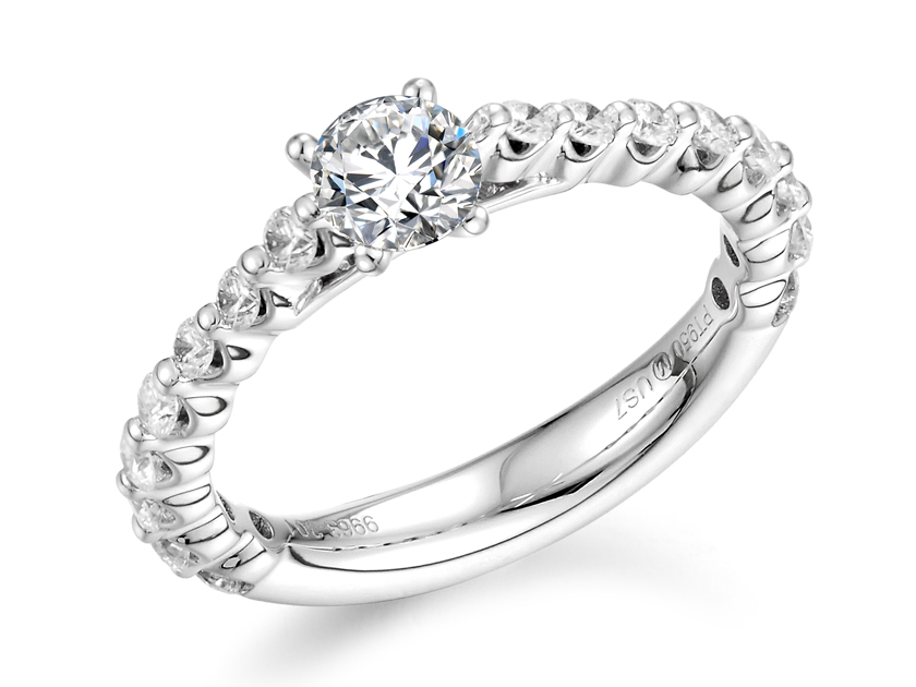 Platinum Diamond Ring (semi-mount)