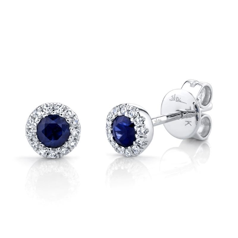 Sapphire And Diamond Earrings