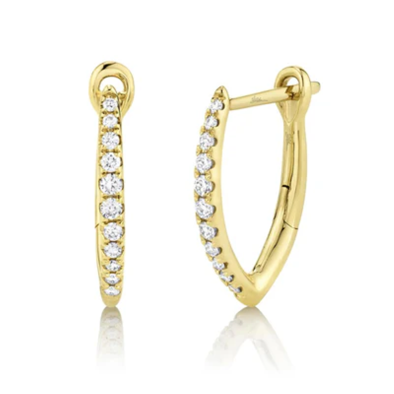 Diamond Hoop Earrings