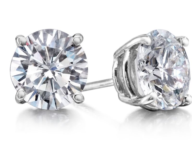 14k Diamond Stud Earrings